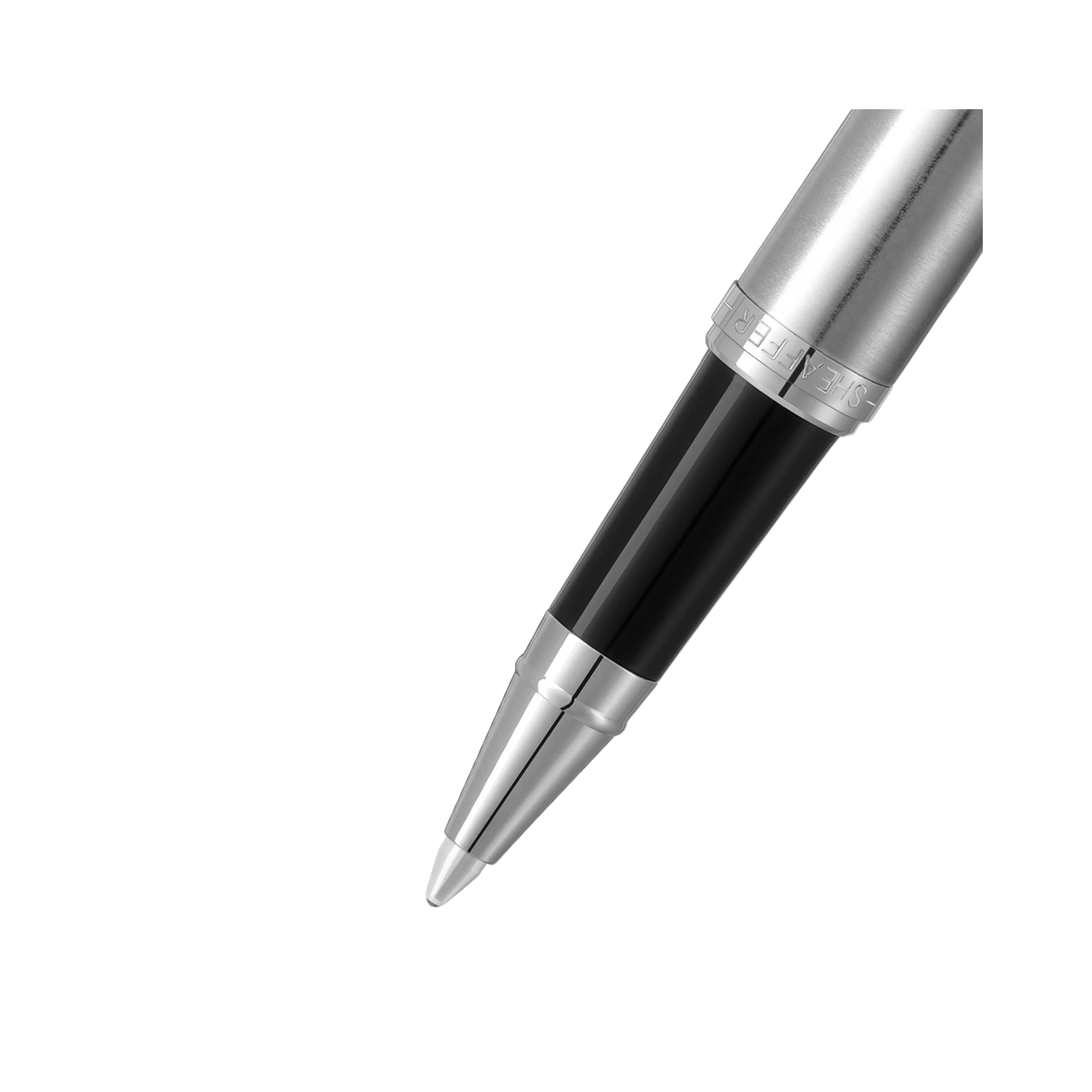 Sheaffer VFM 9426 Brushed Chrome Rollerball Pen With Chrome Trim