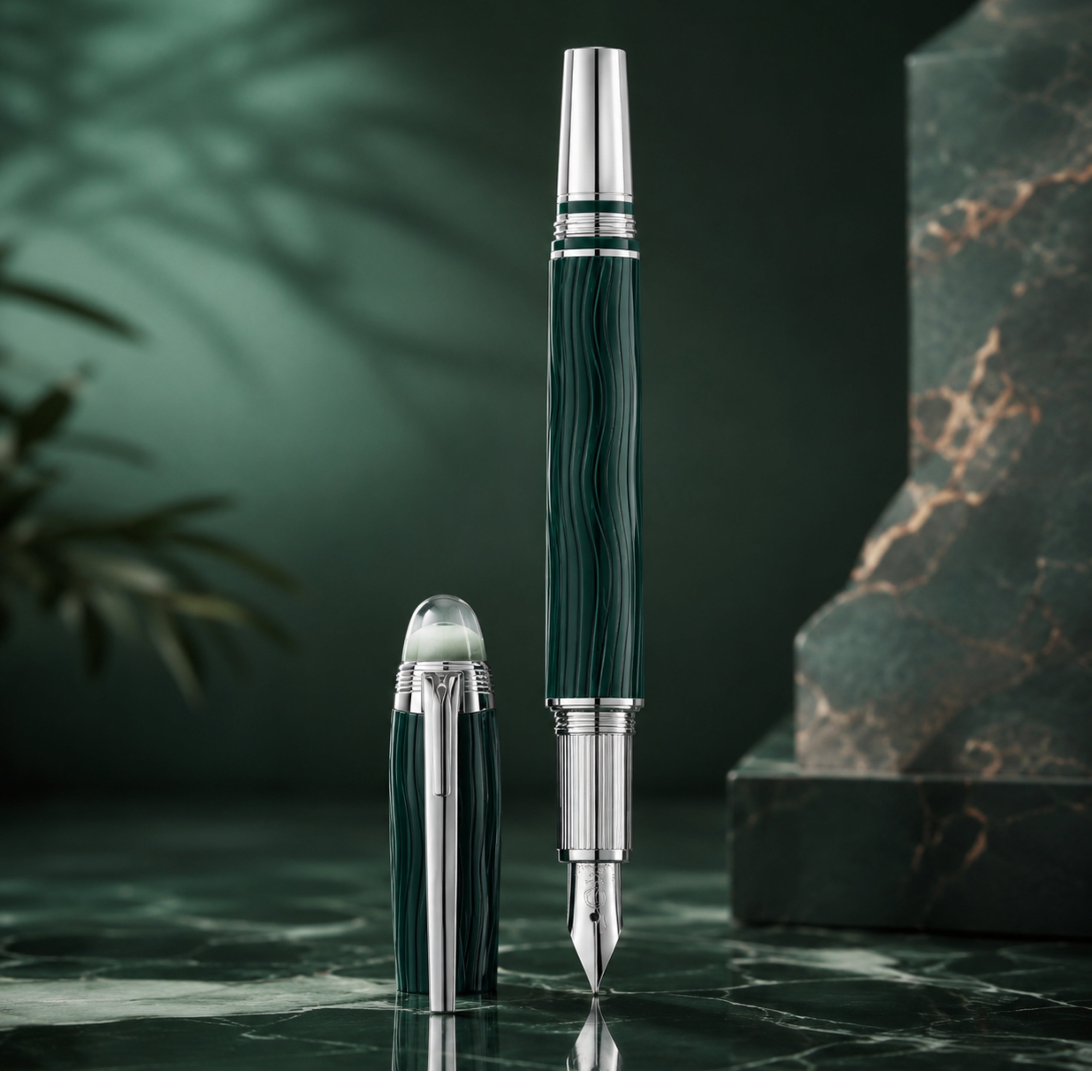 MontBlanc Starwalker Polar Green Precious Resin Medium Fountain