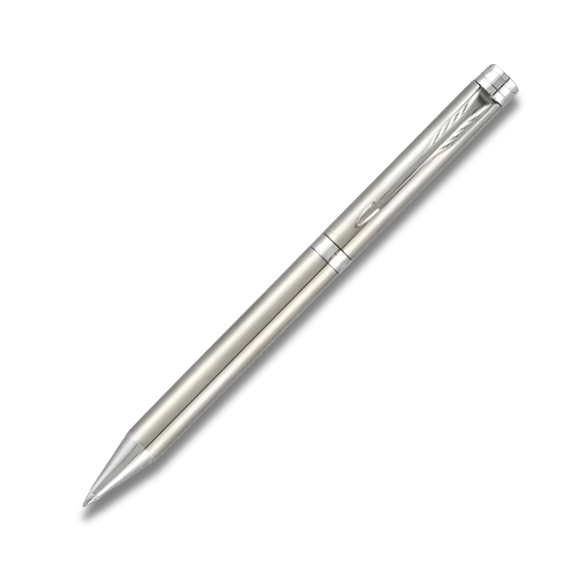 Parker Folio Stainless Steel Chrome Trim Ballpoint Pen