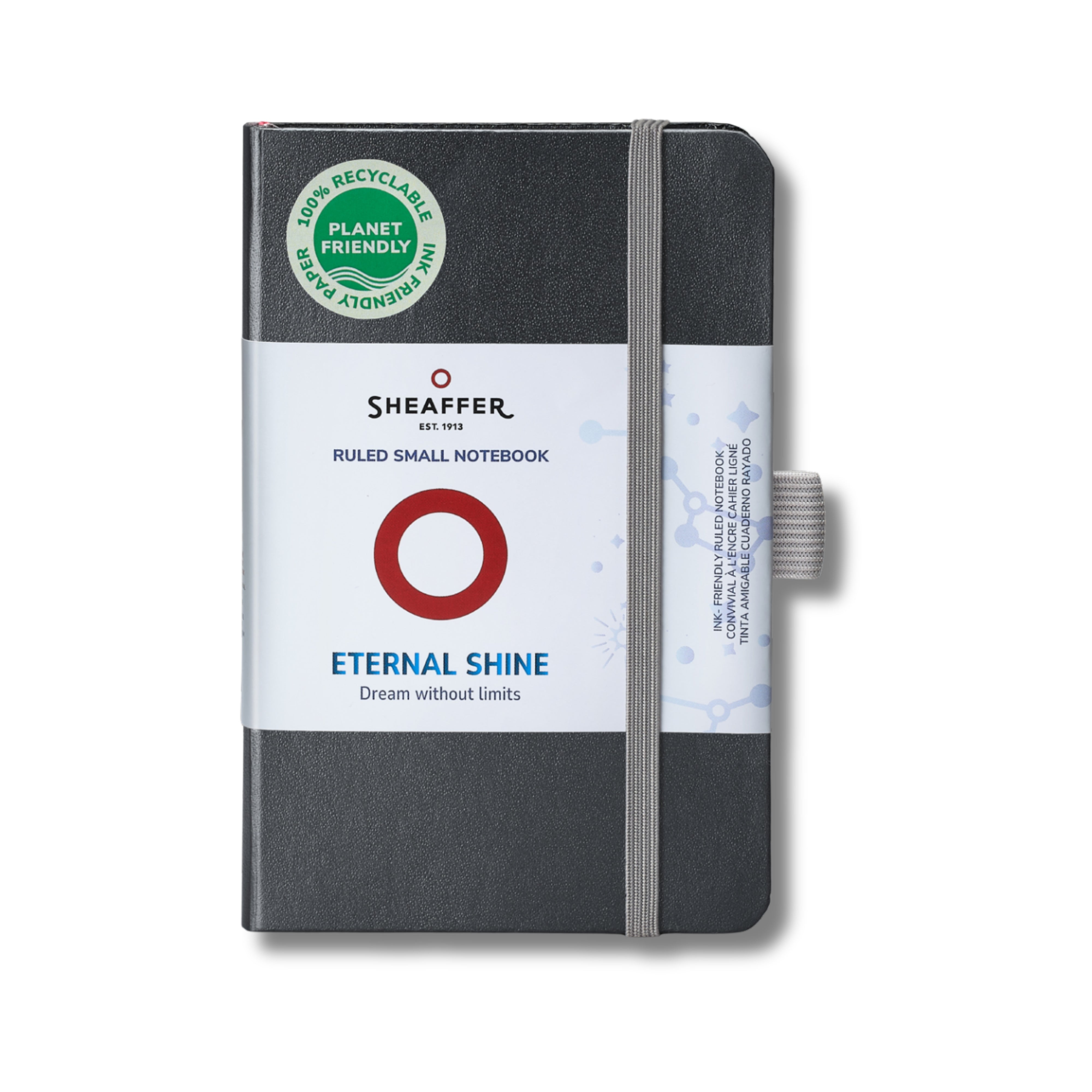 Sheaffer Eternal Shine 90 GSM Eco-Friendly Hardbound Small Notebook - Metallic Charcoal