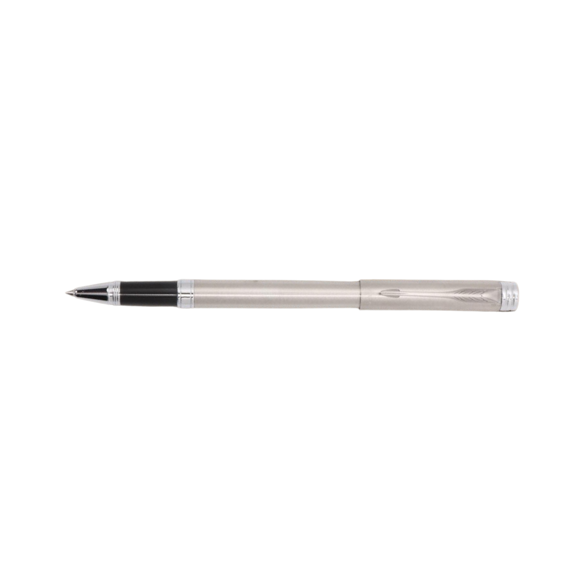 Parker Folio Stainless Steel Chrome Trim Roller Ball Pen