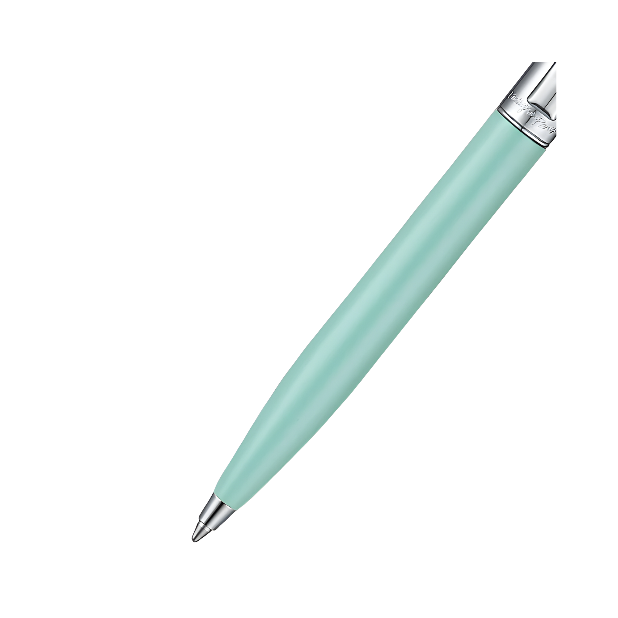 Sheaffer Sentinel Emily in Paris 321 Green Matte Finish Ballpoint Pen with Chrome-Plated Trims and Heart-Shaped Clip Emblem