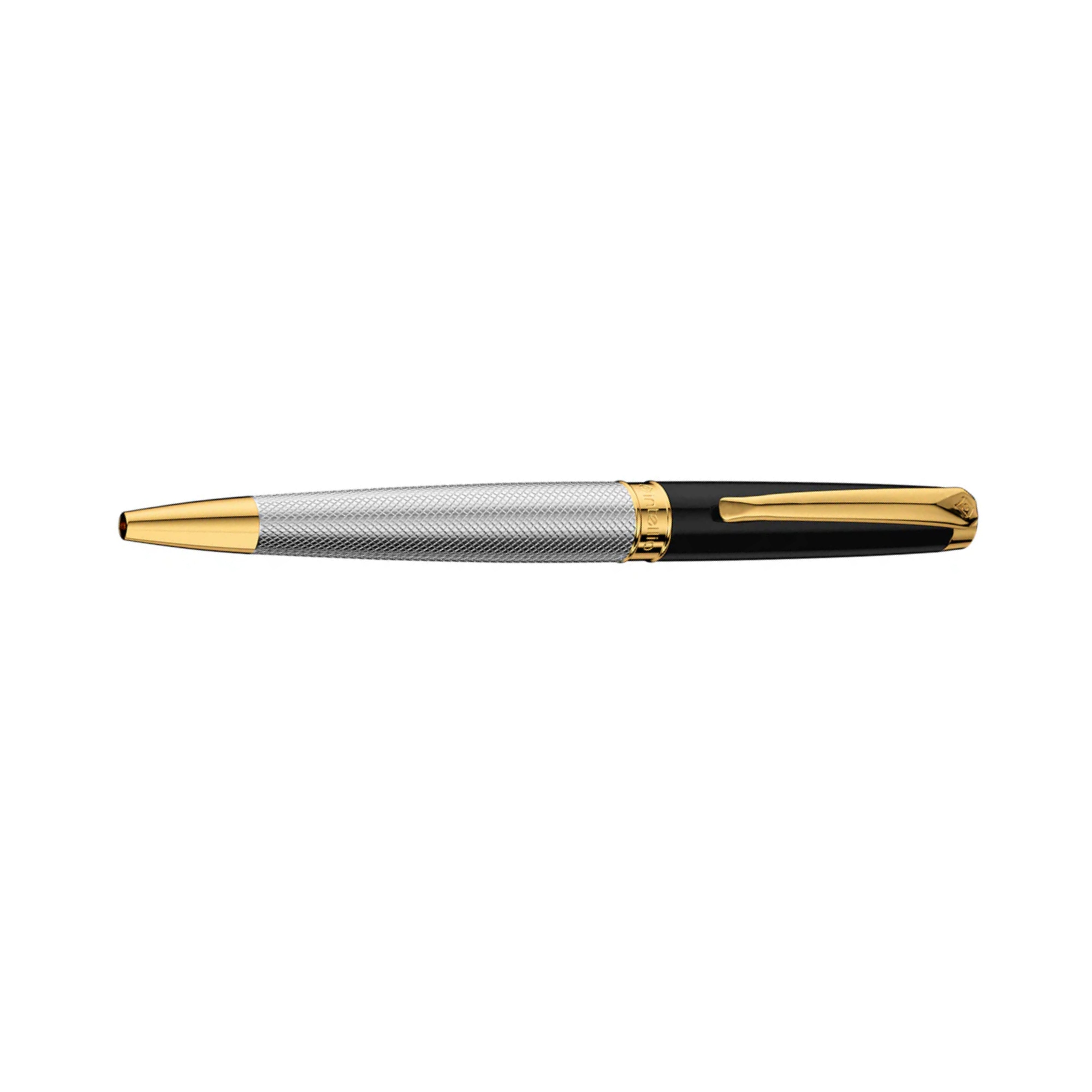 Intellio Germany Black and Gold with Guilloche Ballpoint Pen
