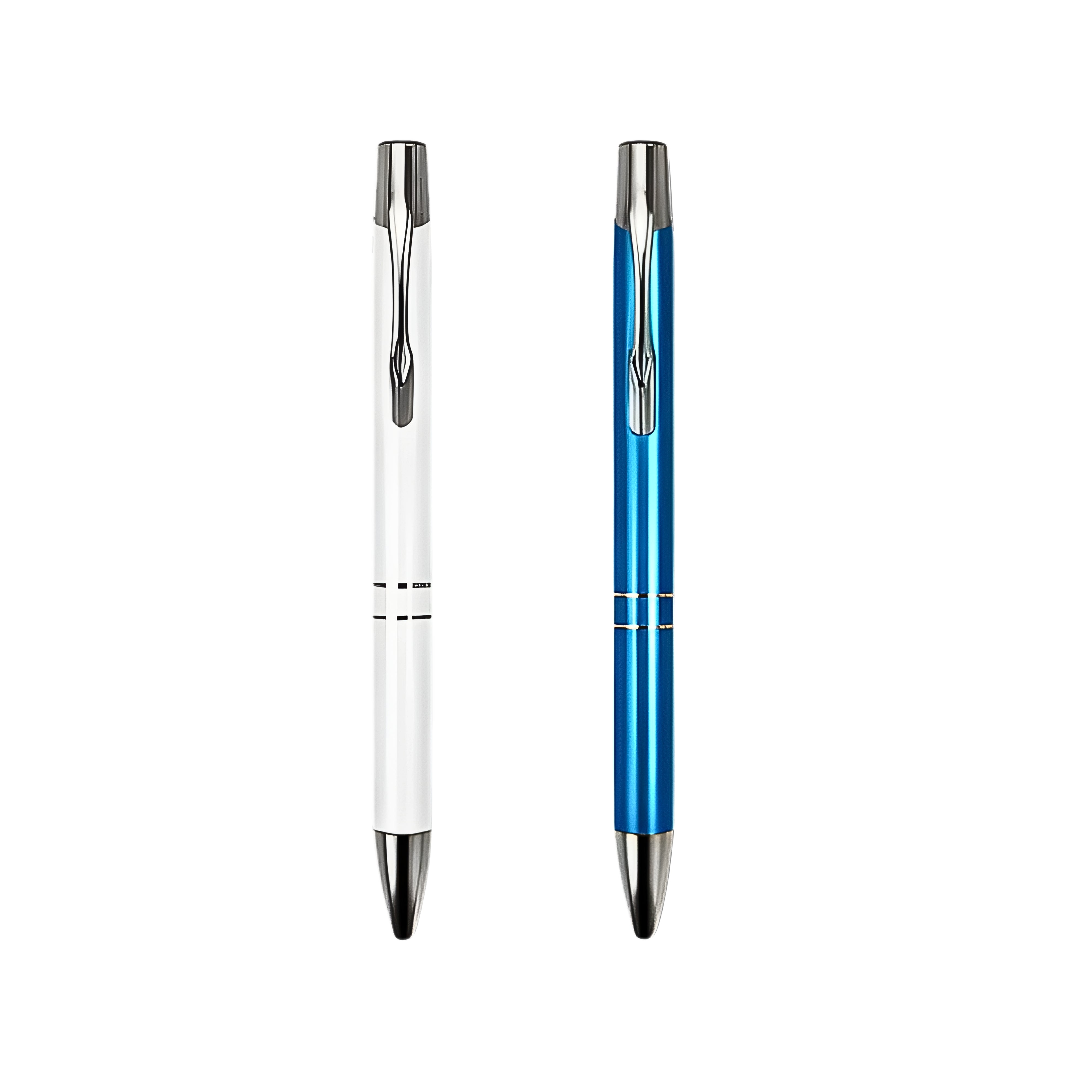 Nitro White and Nitro Blue Ballpoint Pen - Pack Of 2