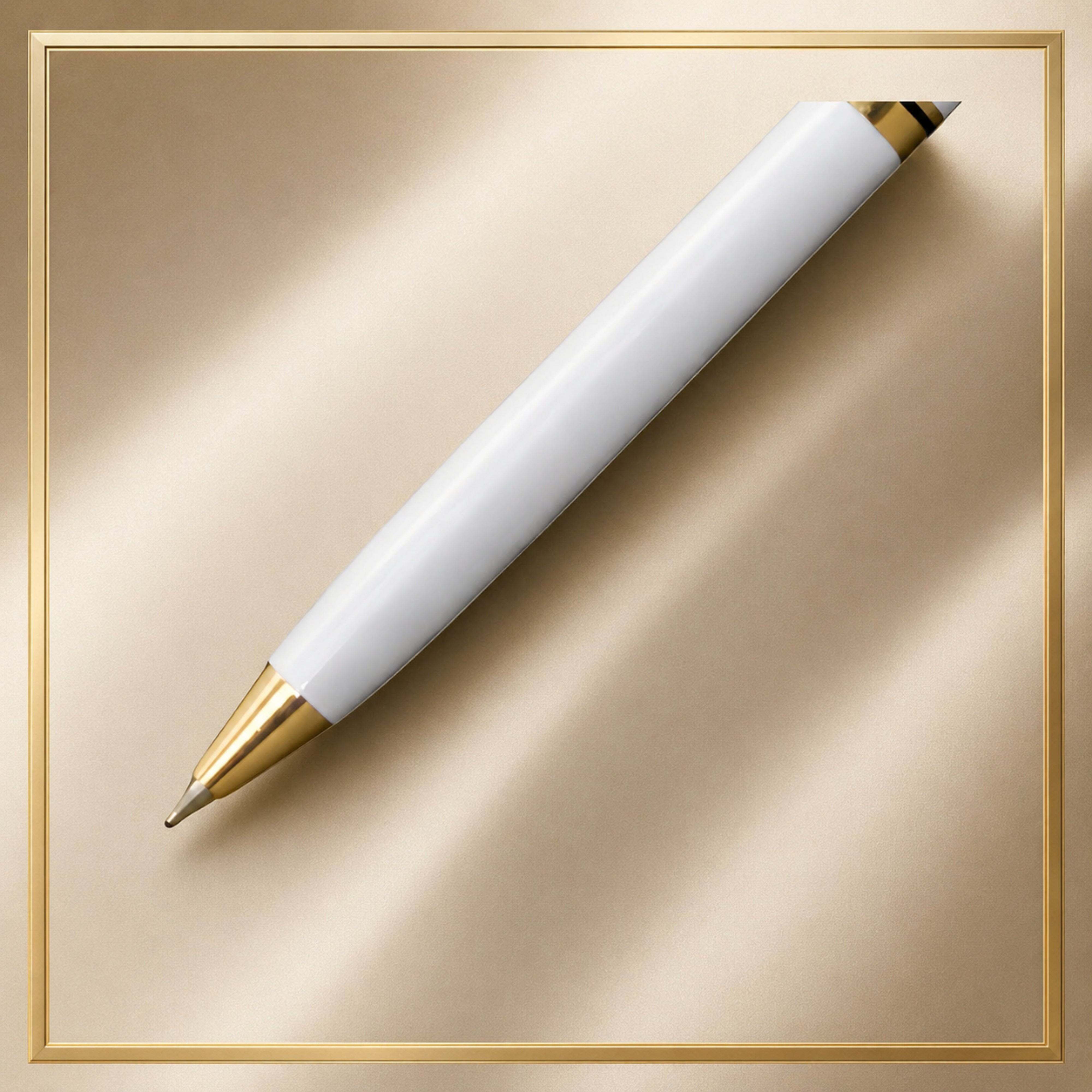 Mayfair White Lacquer Ballpoint Pen