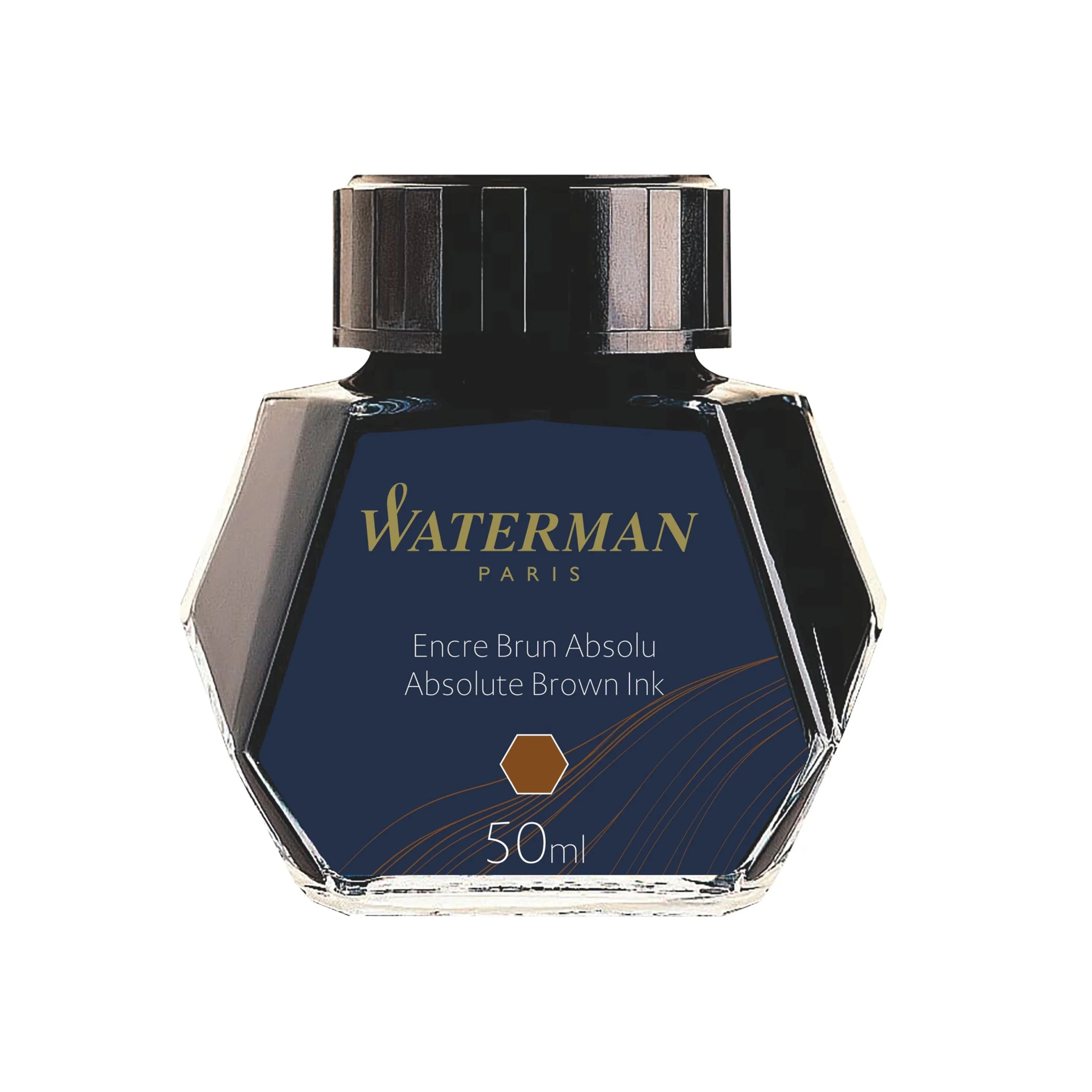 Waterman Absolute Brown Ink Bottle- 50ml