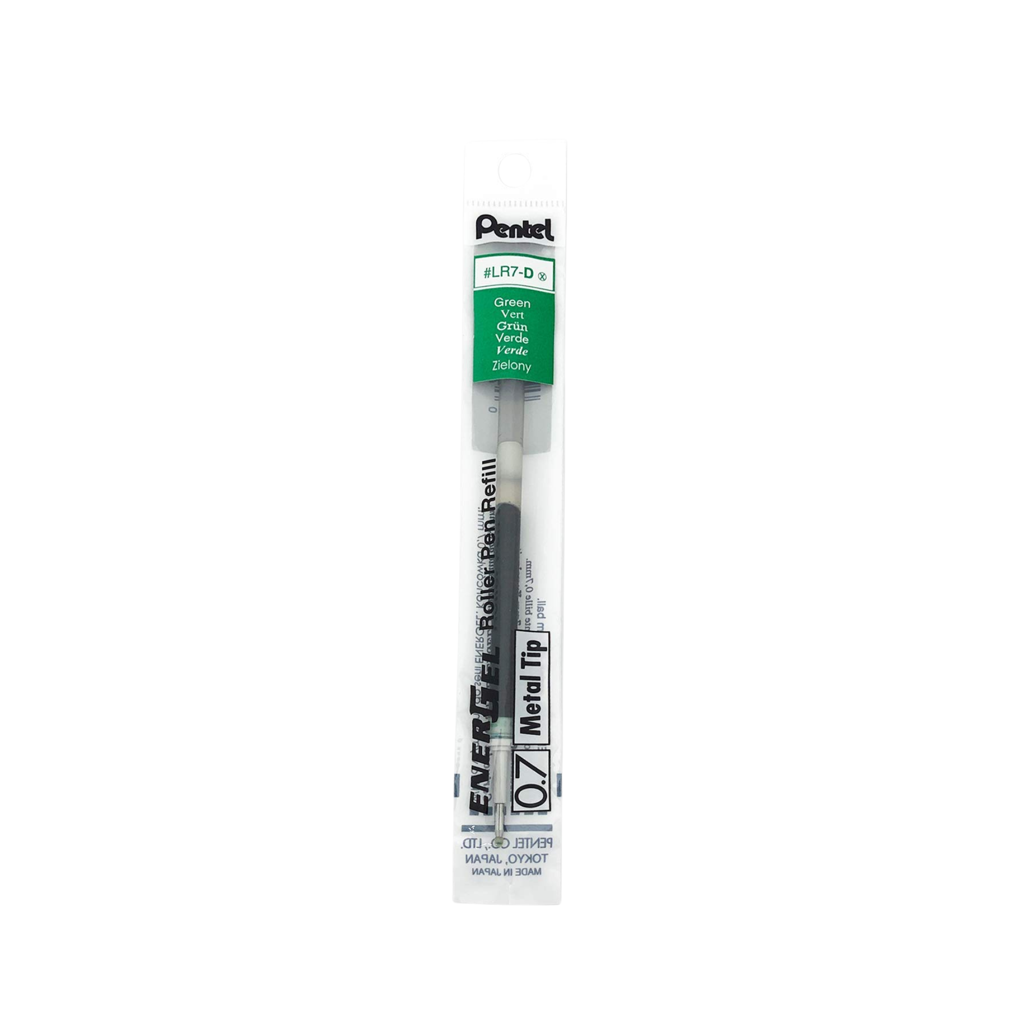 Pen Store Pentel EnerGel LR7 Ultra Smooth Refill - 0.7 mm (Green, Pack of 10)