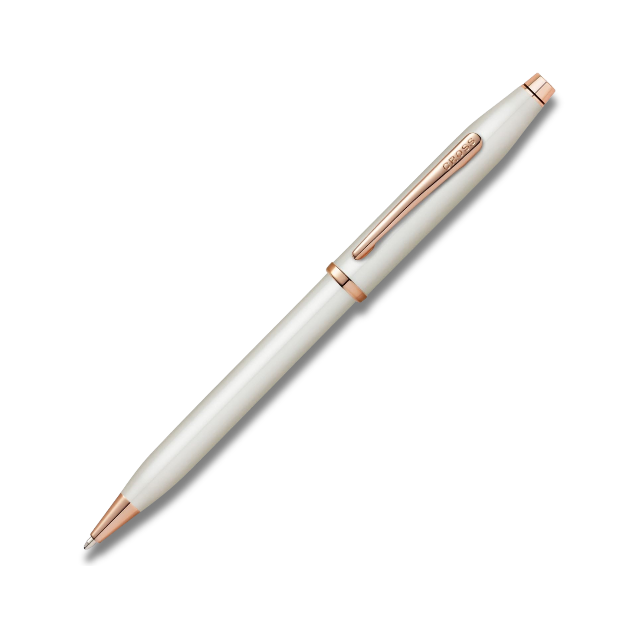 Cross Century II Pearlescent White Lacquer Ballpoint Pen