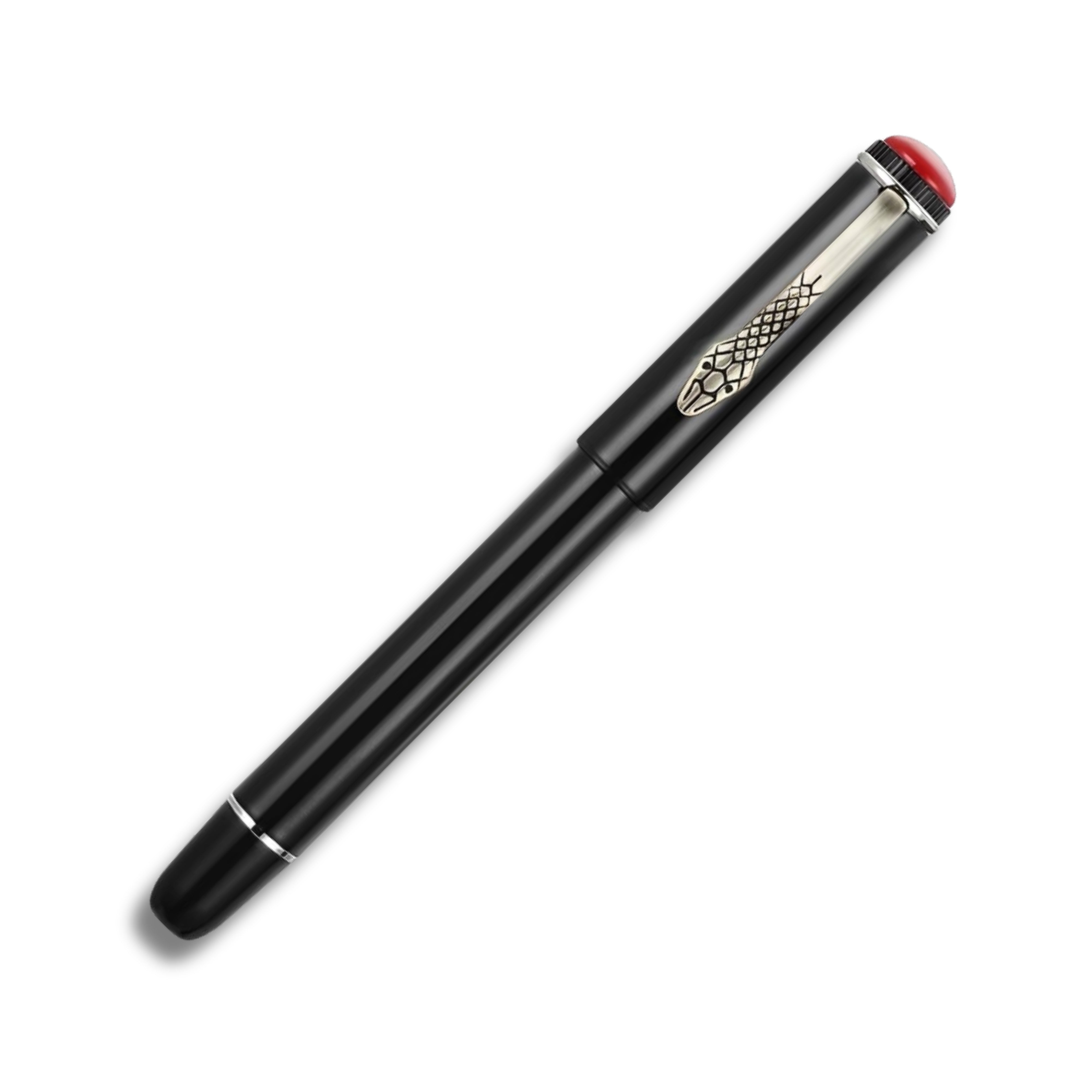Jinhao 025 Black Crown Snake Clip Fountain Pen (Extra Fine)