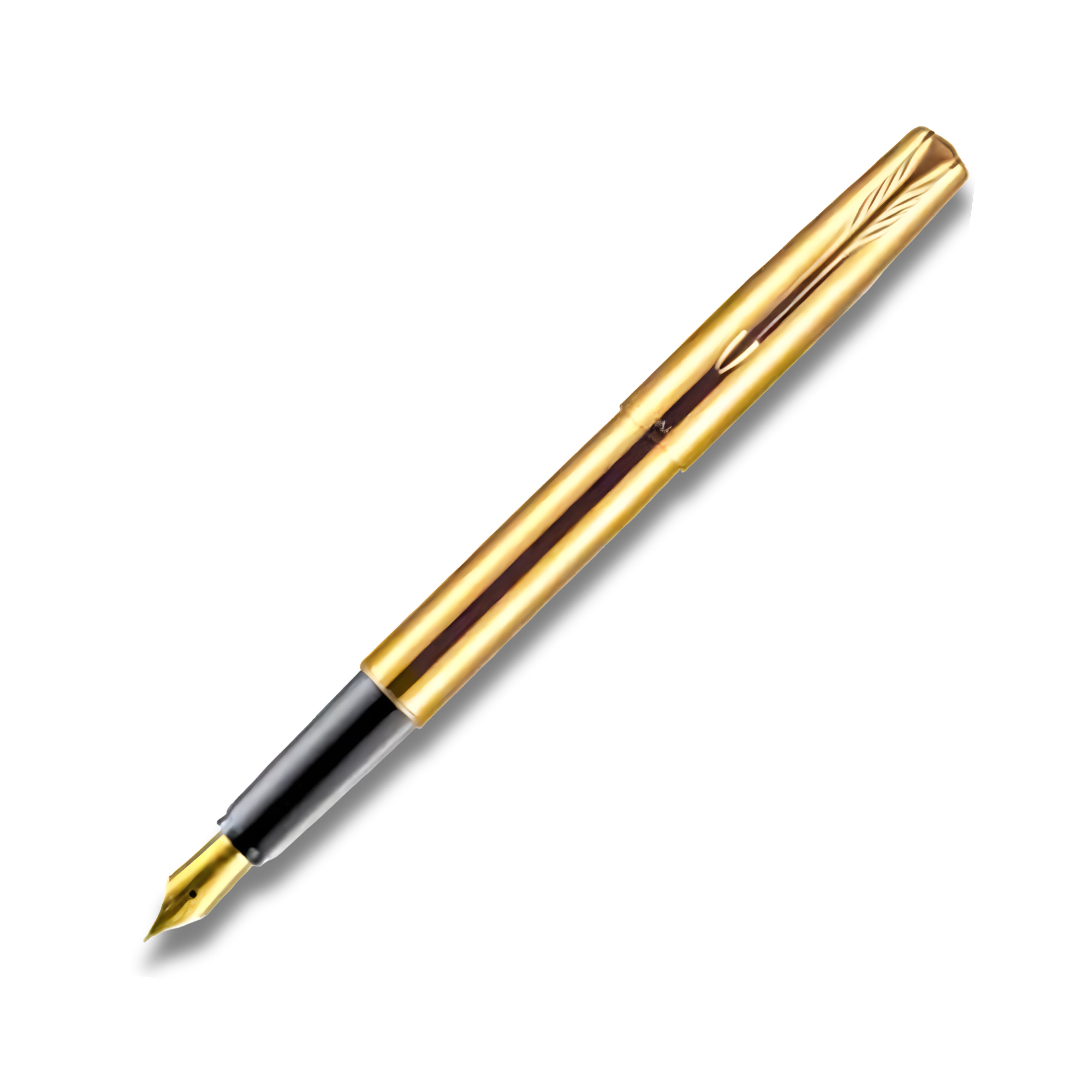 Parker Frontier Gold with Gold Plated Clip Fountain Pen