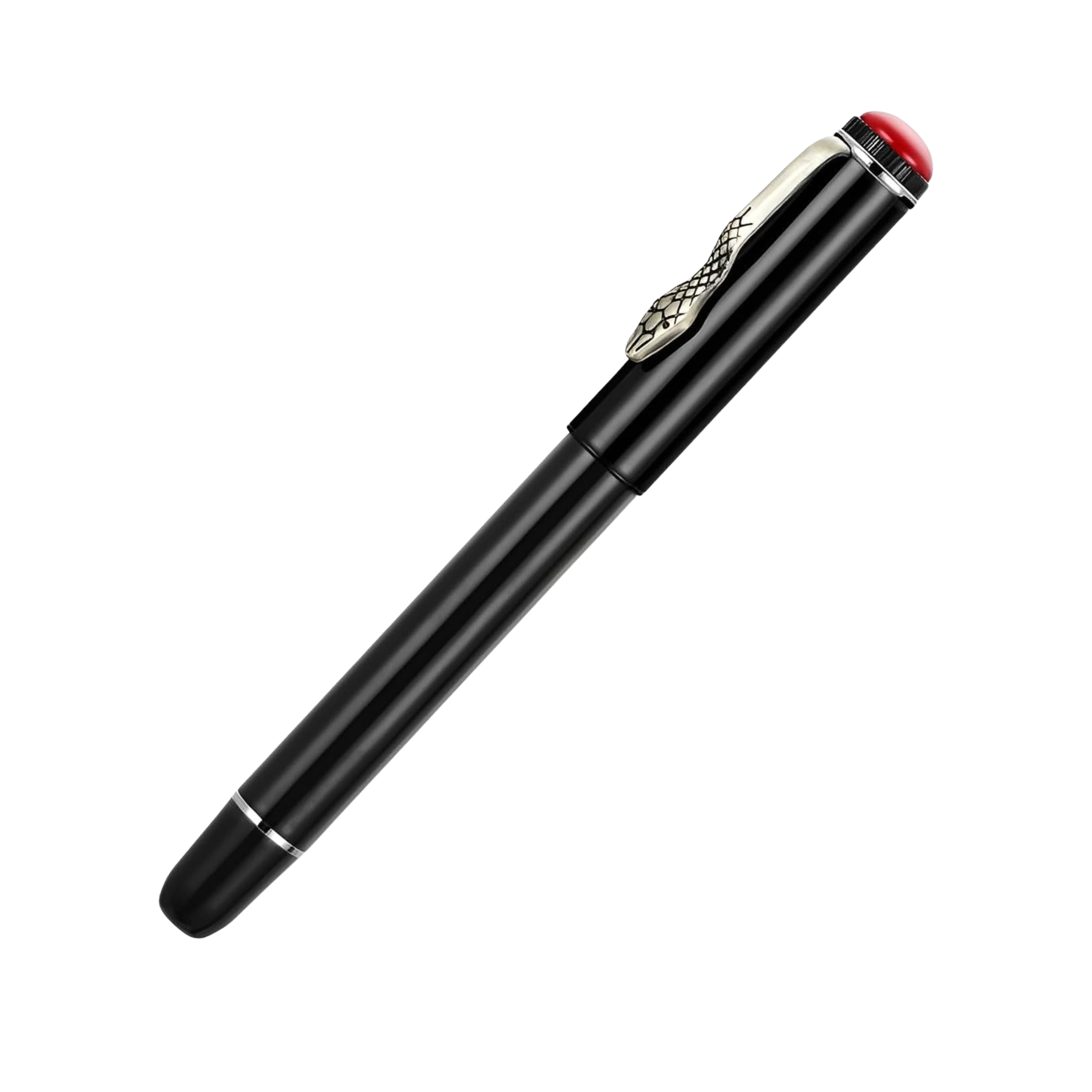 Jinhao 025 Black Crown Snake Clip Fountain Pen (Extra Fine)