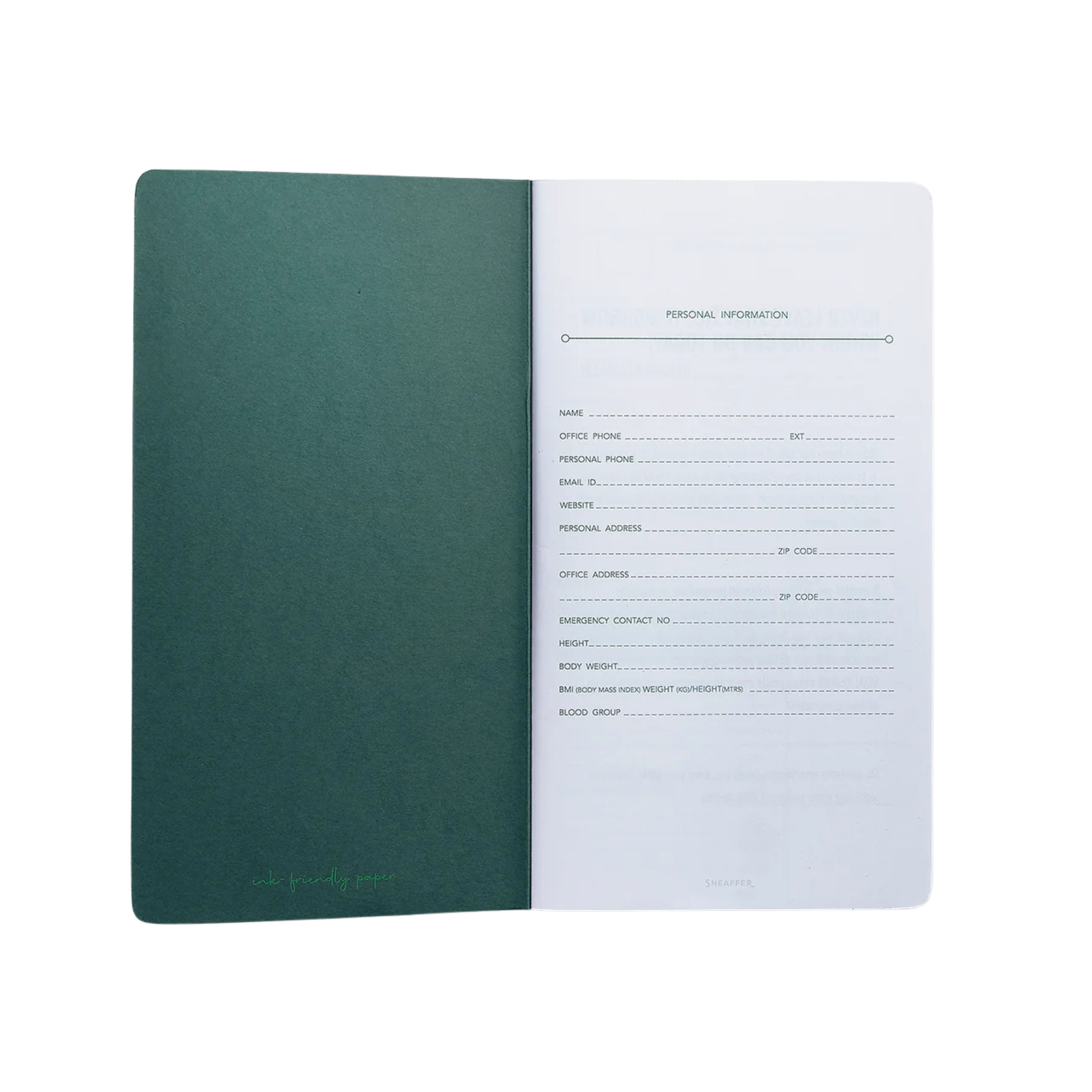 Sheaffer Quikfill 90 GSM Goal Notebook (Pack of 2) - Green