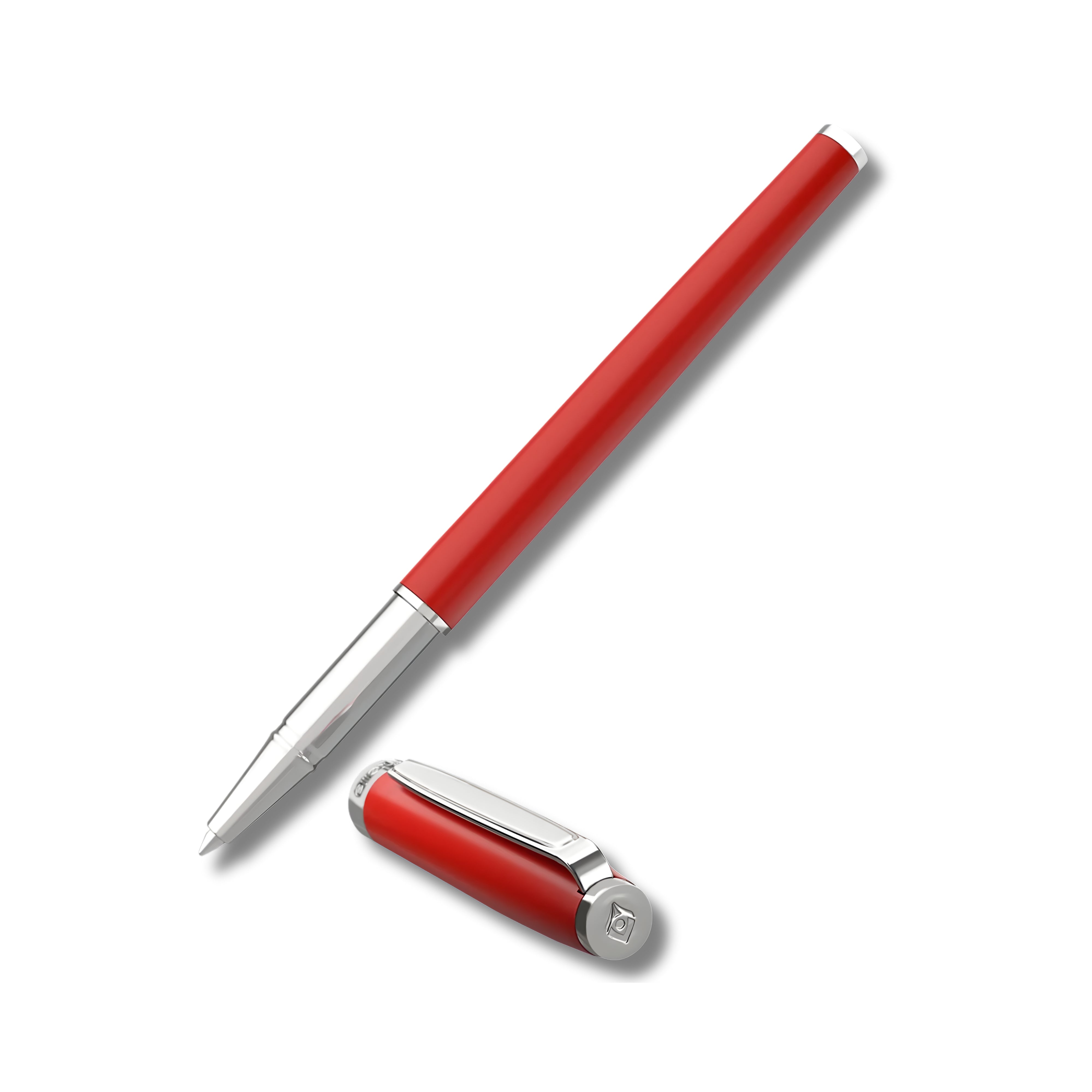 Intellio Germany Crimson Red & Chrome Rollerball Pen