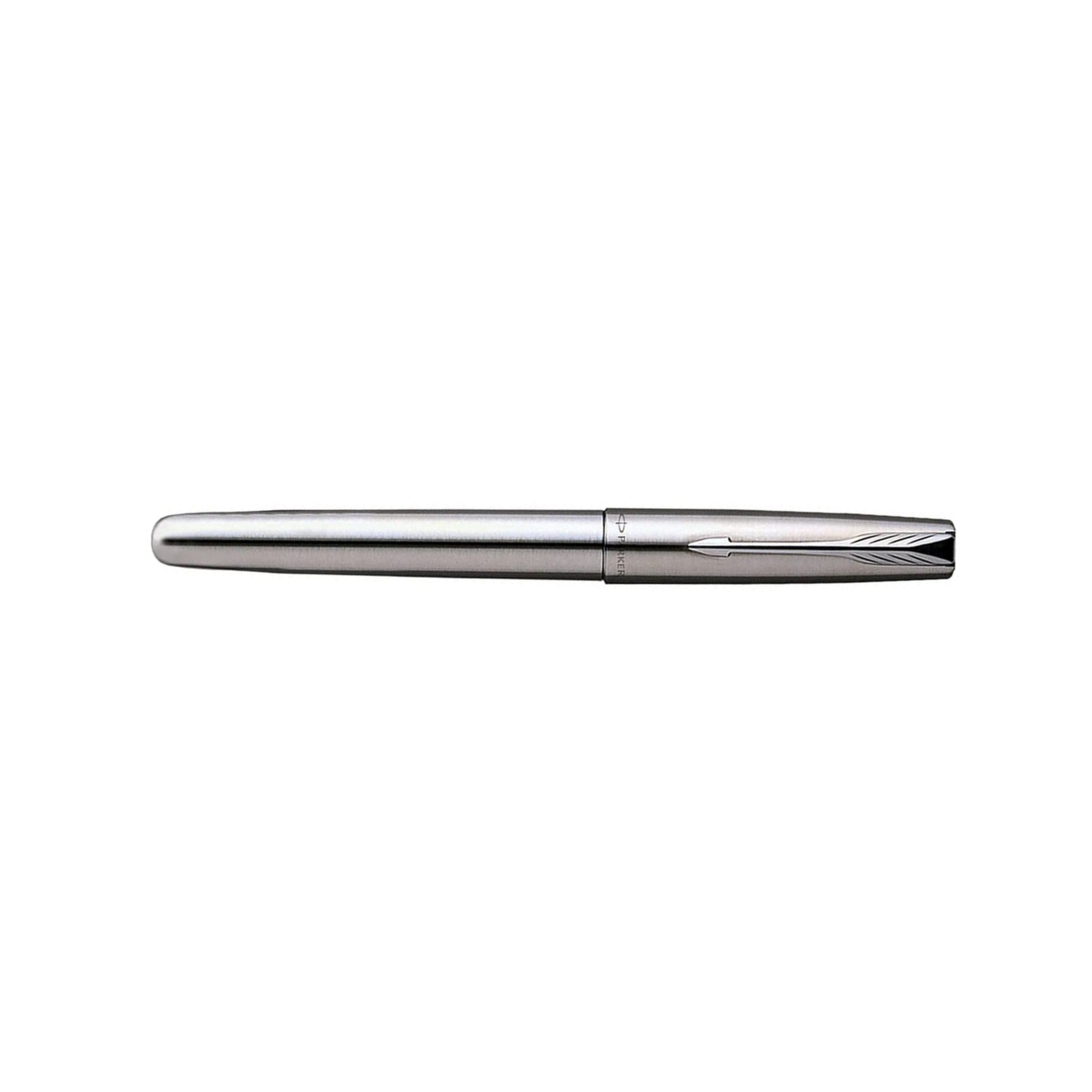 Parker Frontier Stainless Steel Fountain Pen with Chrome Trim