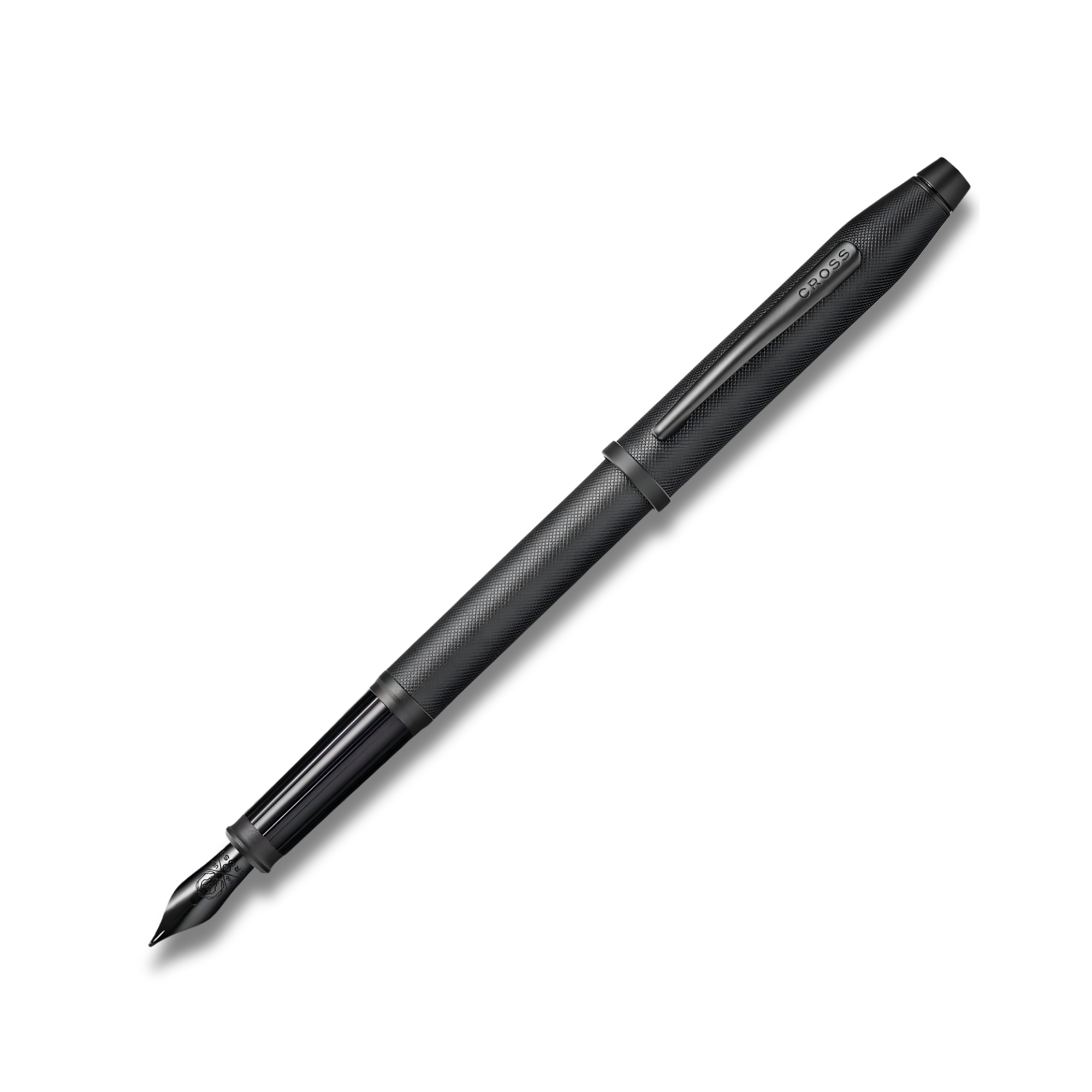 Cross Century II Micro Knurl Fountain Pen - Black PVD