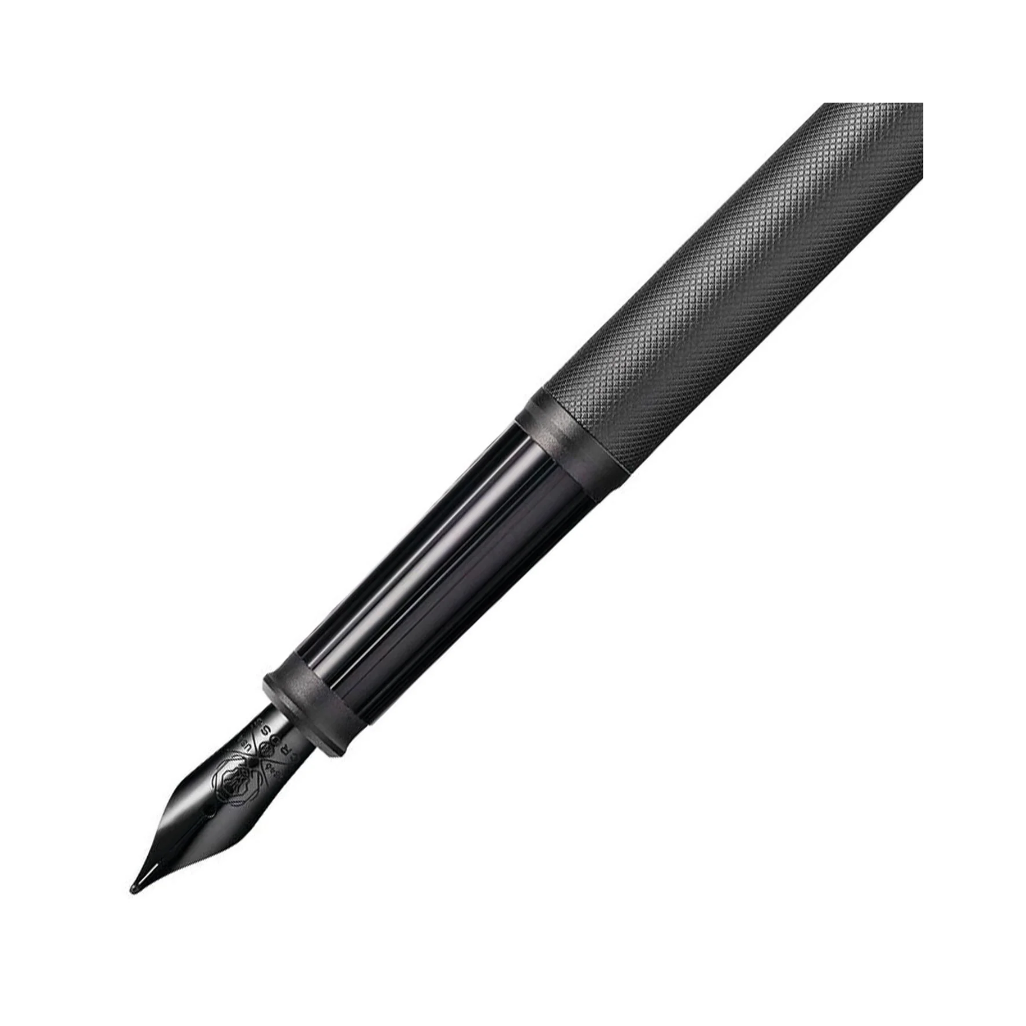 Cross Century II Micro Knurl Fountain Pen - Black PVD