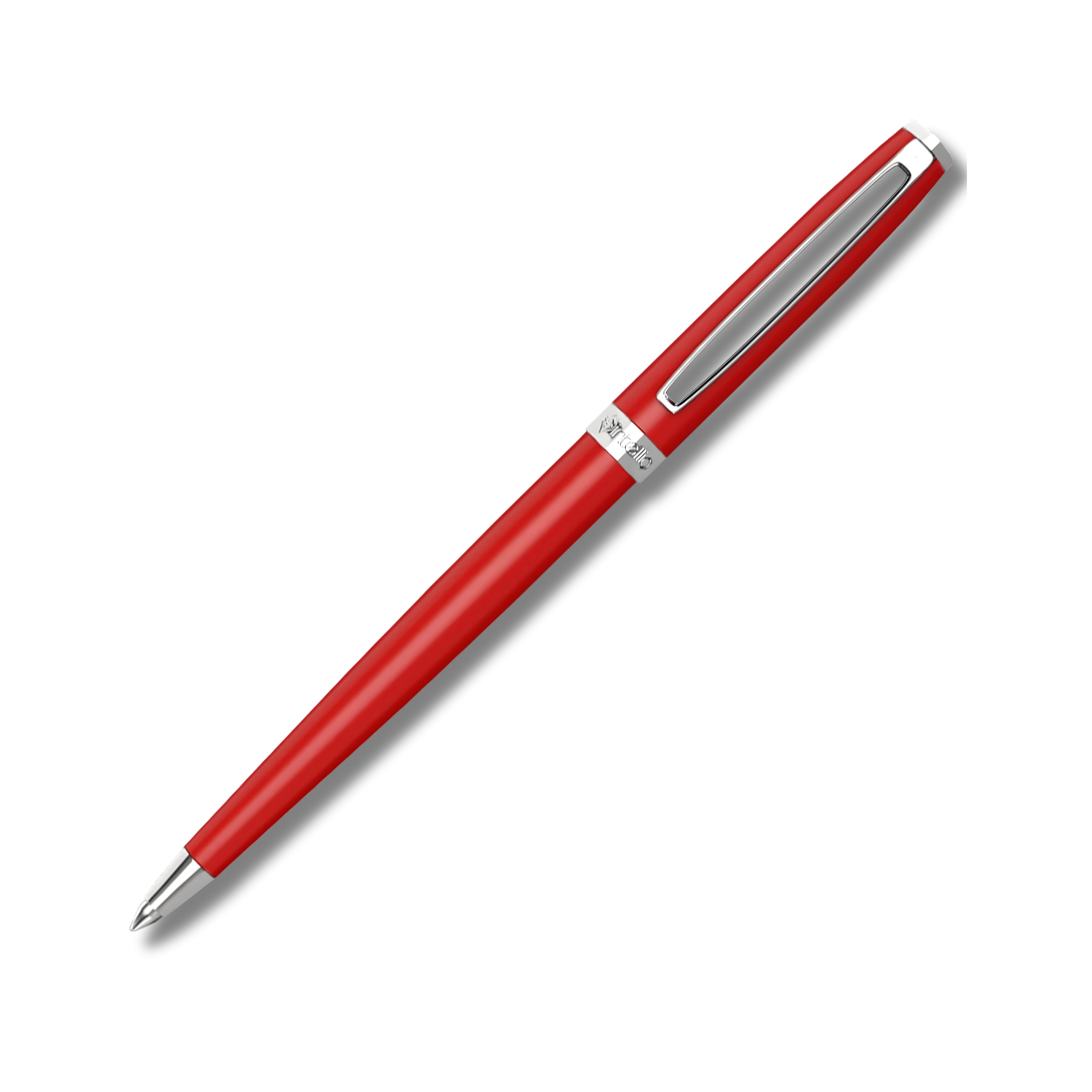 Intellio Germany Insignia Crimson Red and Chrome Ballpoint Pen