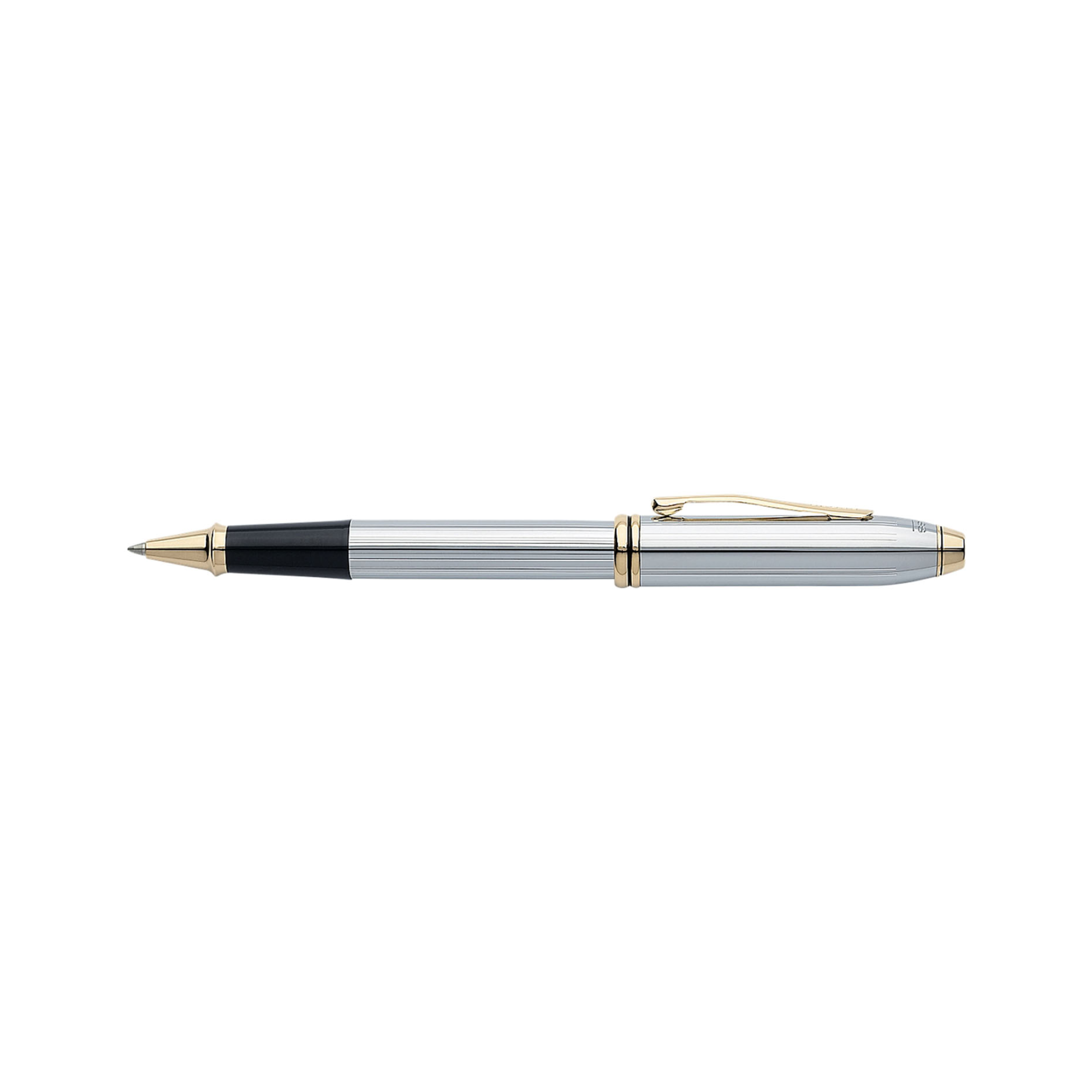 Cross Townsend Medalist Rollerball Pen Chrome With Gold Trims