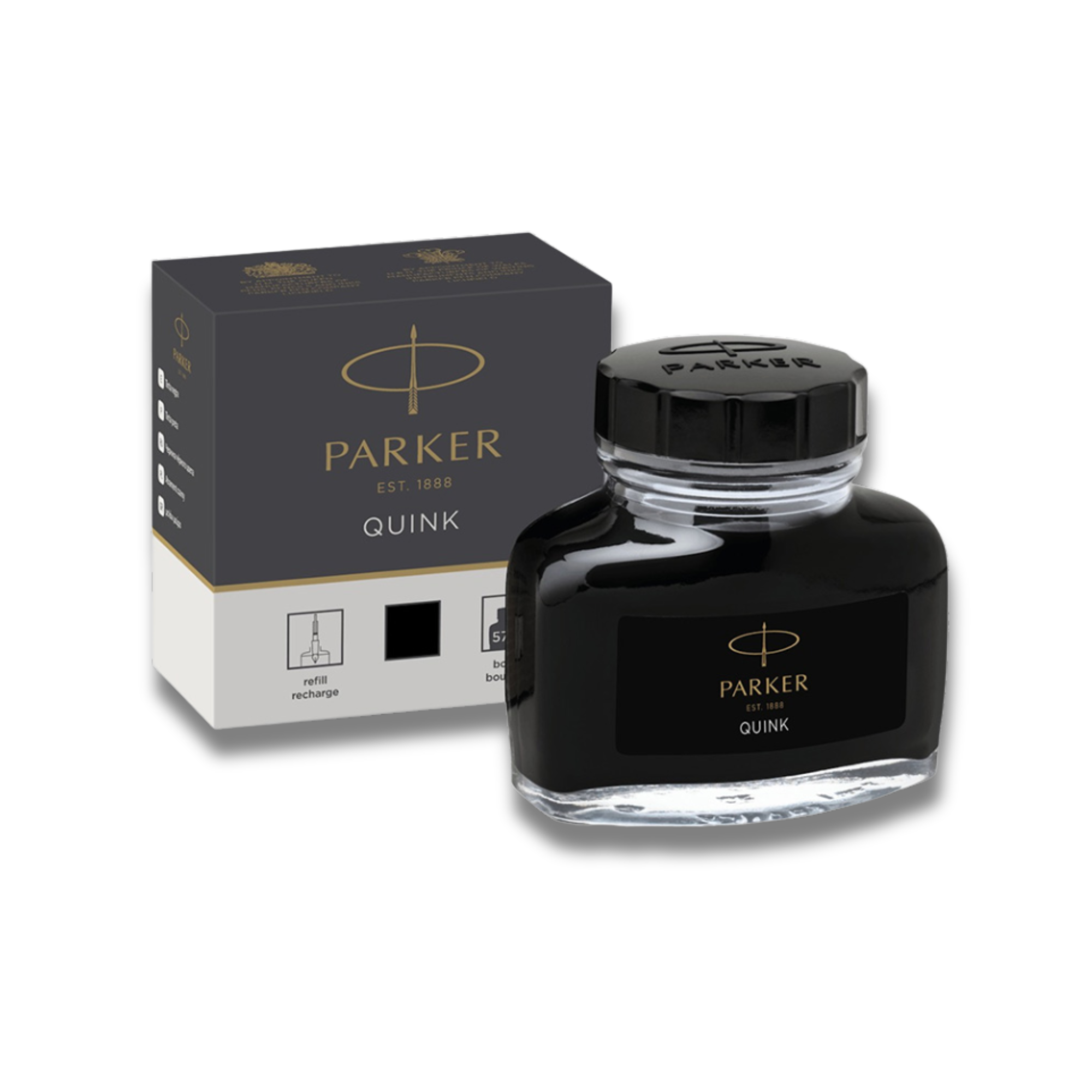 Parker Bottle Ink Quink Black 57ml