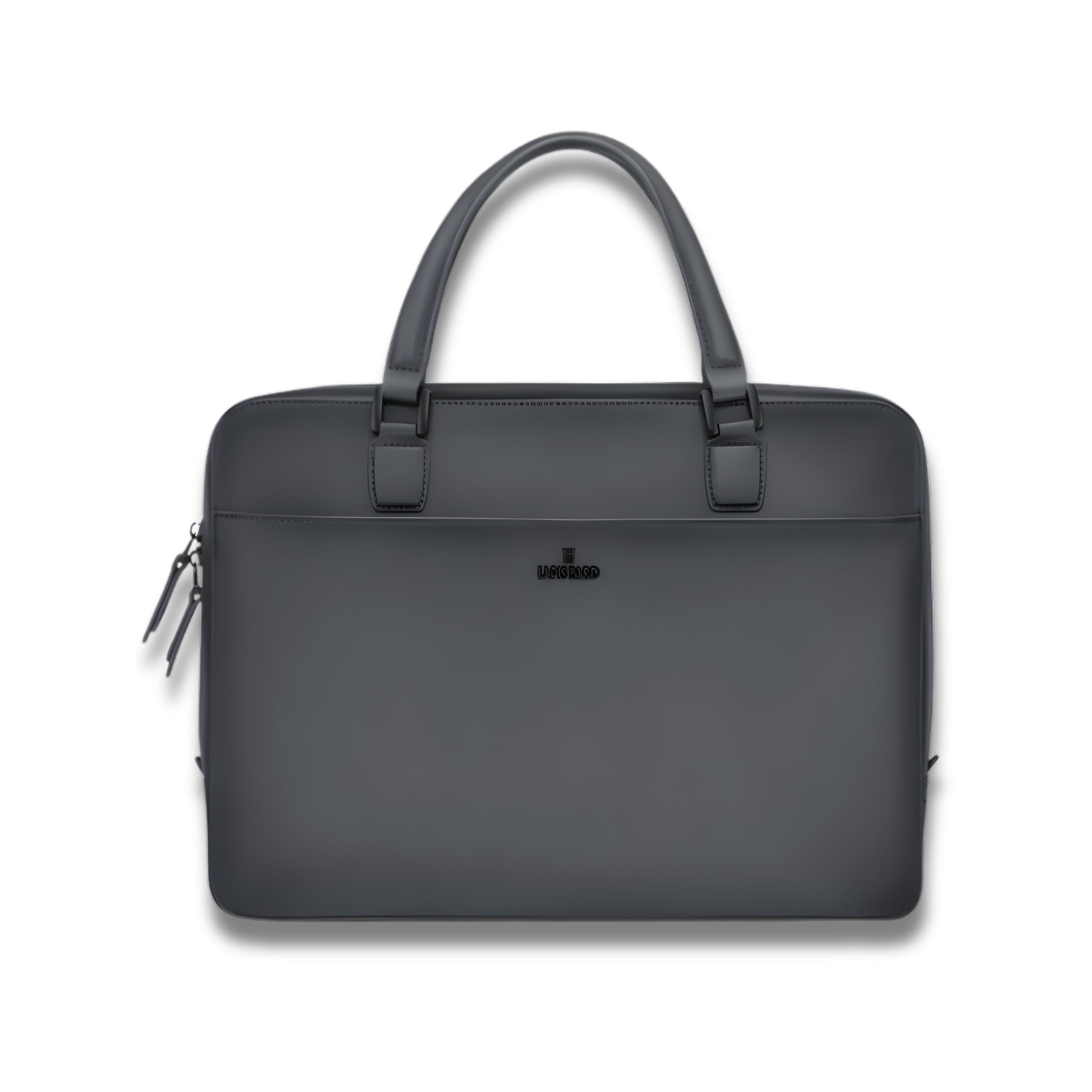 Lapis Bard Ducorium Leather Spencer 14-inch Laptop Briefcase - Graphite