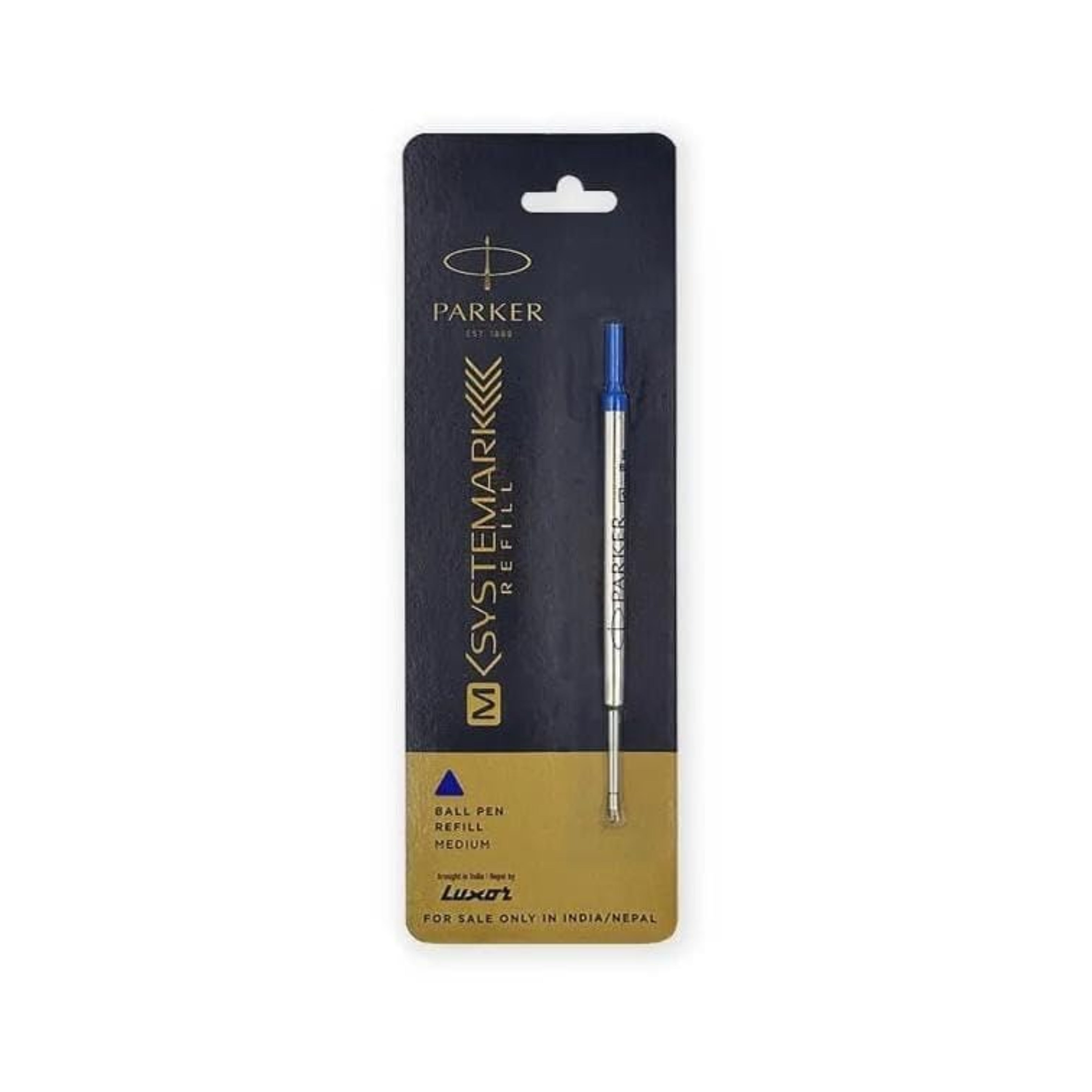 Parker M Systemark Ball Pen Refill - Medium Point - Blue