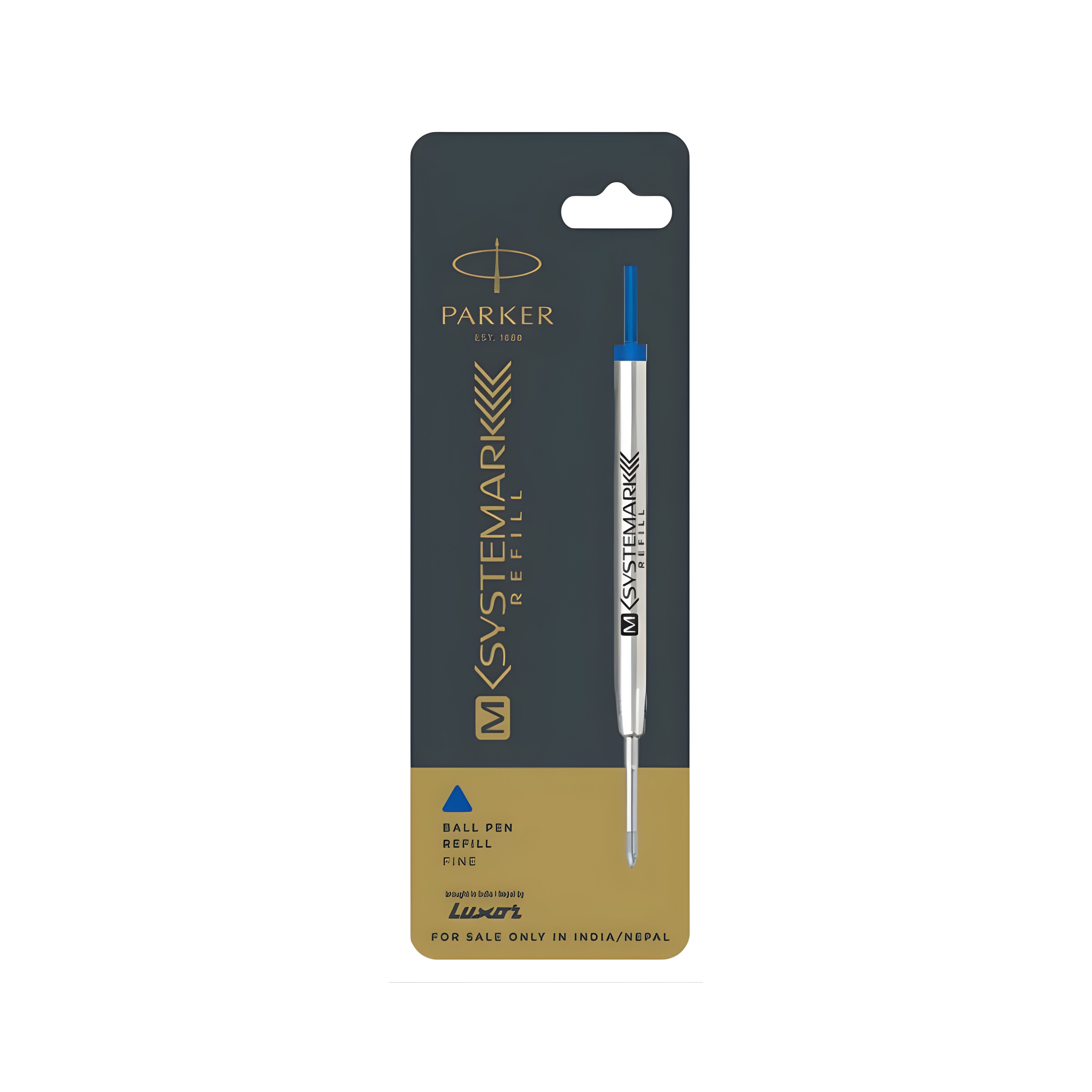 Parker M Systemark Ball Pen Refill - Fine Point - Blue