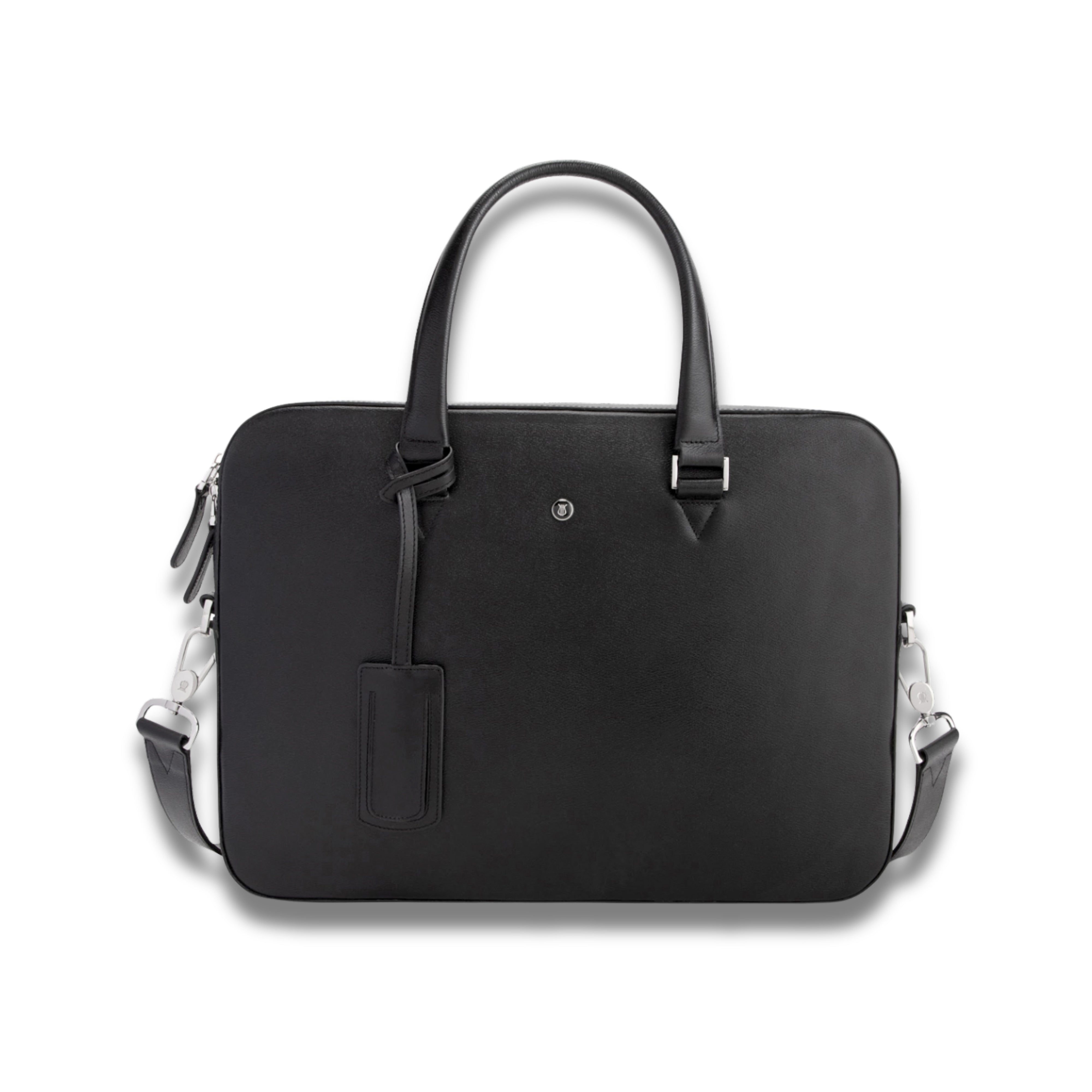 Lapis Bard Belgravia Rhodes 14-inch Slim Laptop Bag - Black