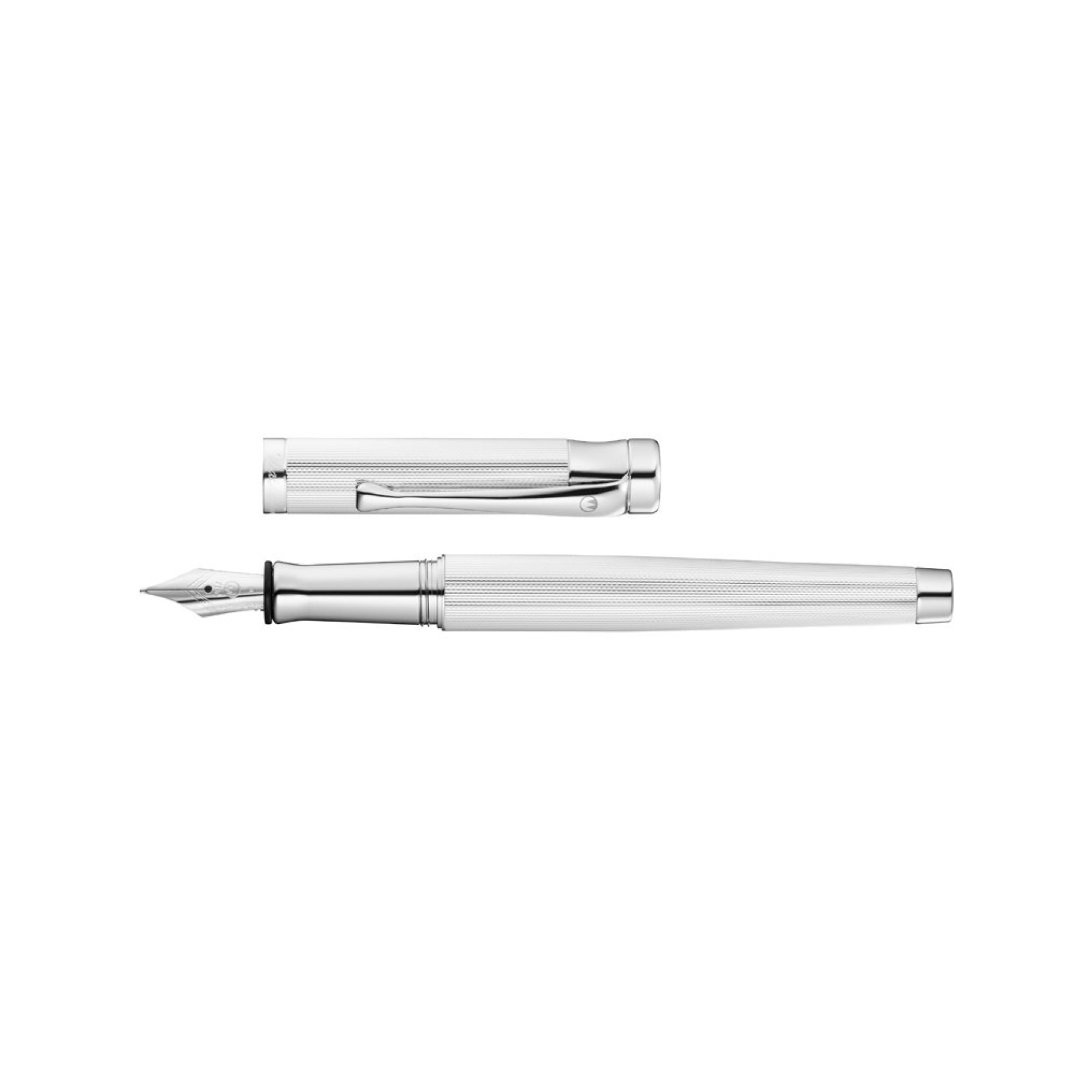 Waldmann Tango Silver Pinstripe Fountain Pen