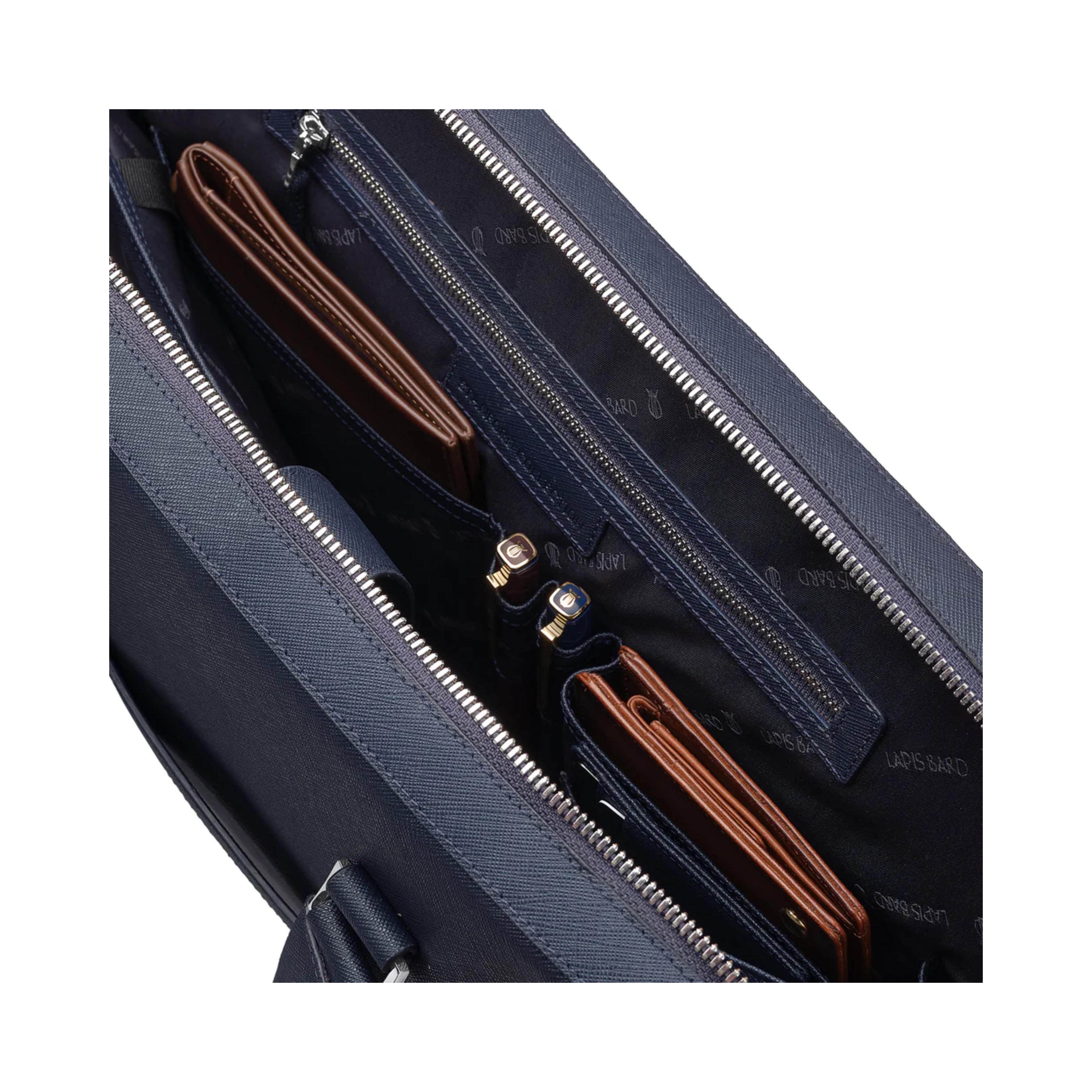 Lapis Bard Stanford Austin Navy Slim Laptop Bag - 14 inch