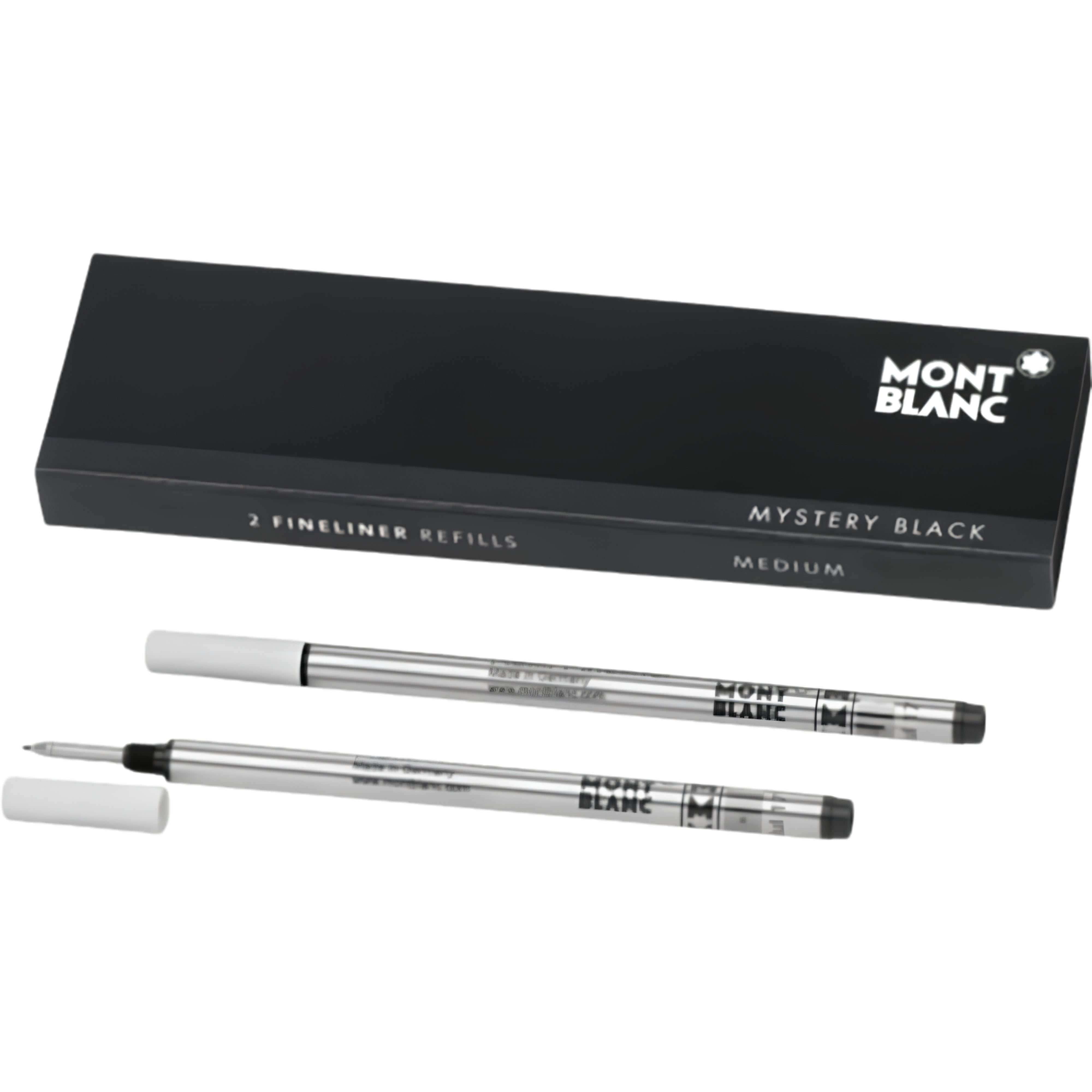 MontBlanc 110149 Fineliner Refill Medium (Pack Of 2) Mystery Black