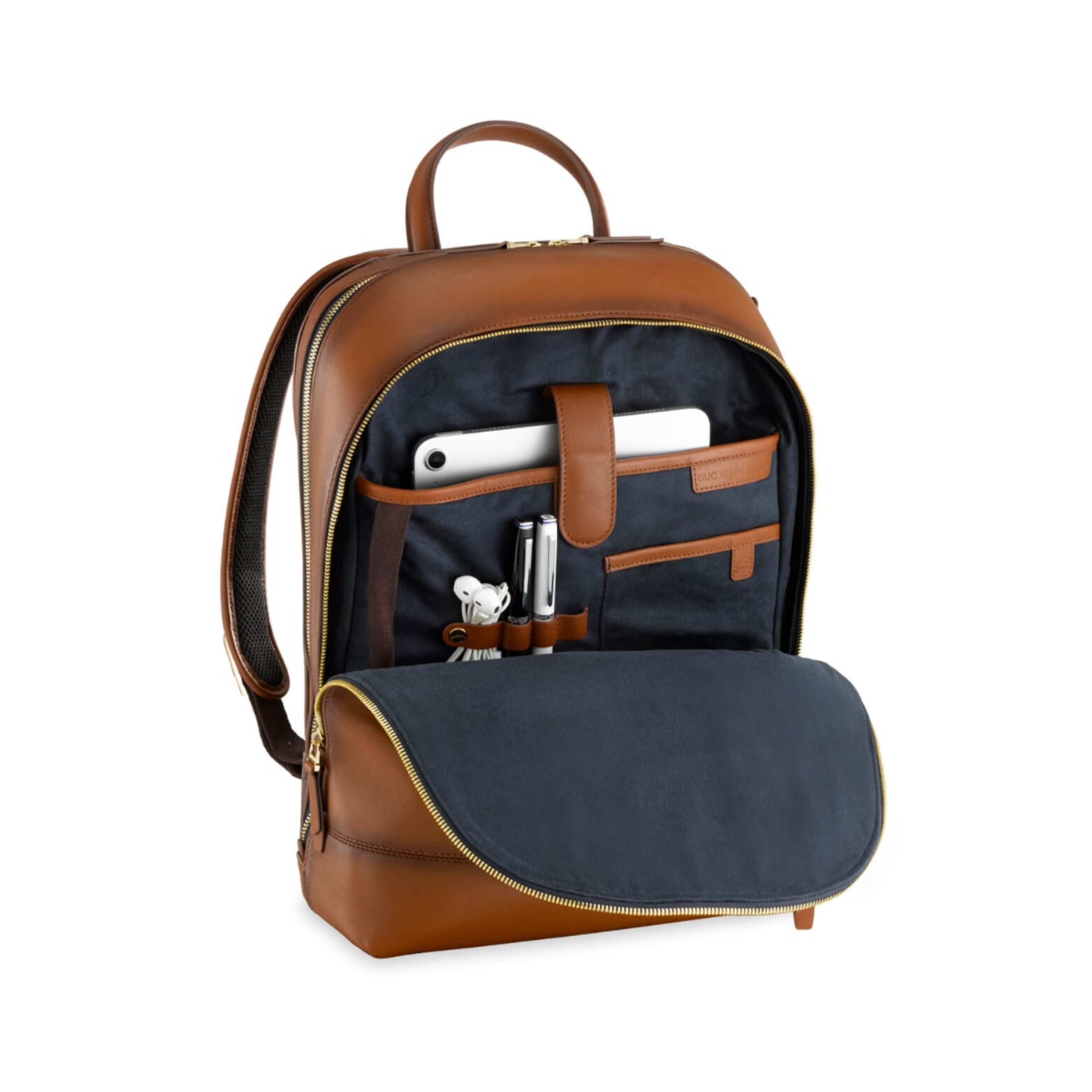 Lapis Bard Ducorium Hampton 14 Inch Laptop Backpack Bag - Cognac – Pen ...