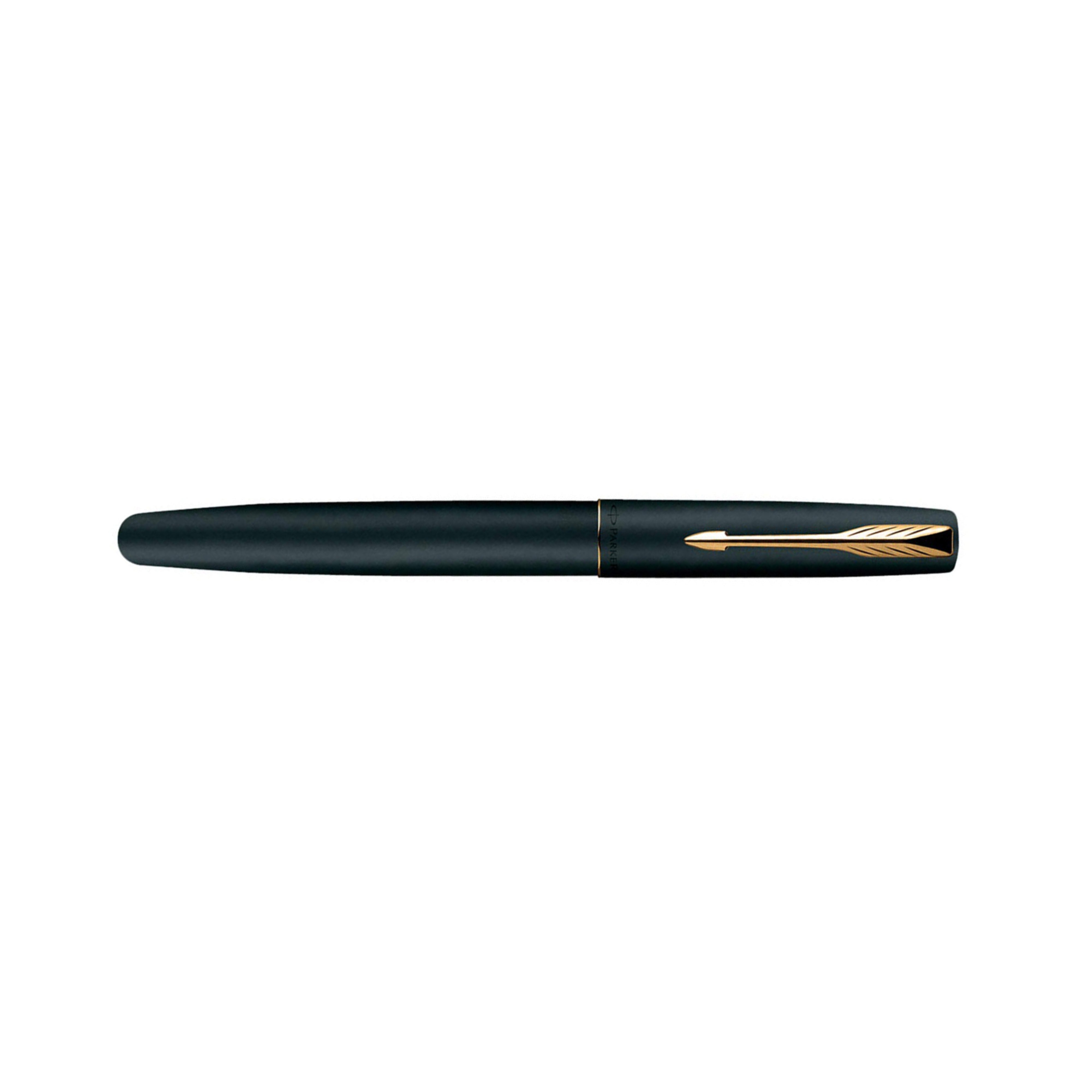 Parker Frontier Matte Black with Gold Trim Rollerball Pen