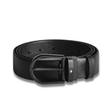 MontBlanc 199088 Saffiano Printed Leather Belt (35mm) Black