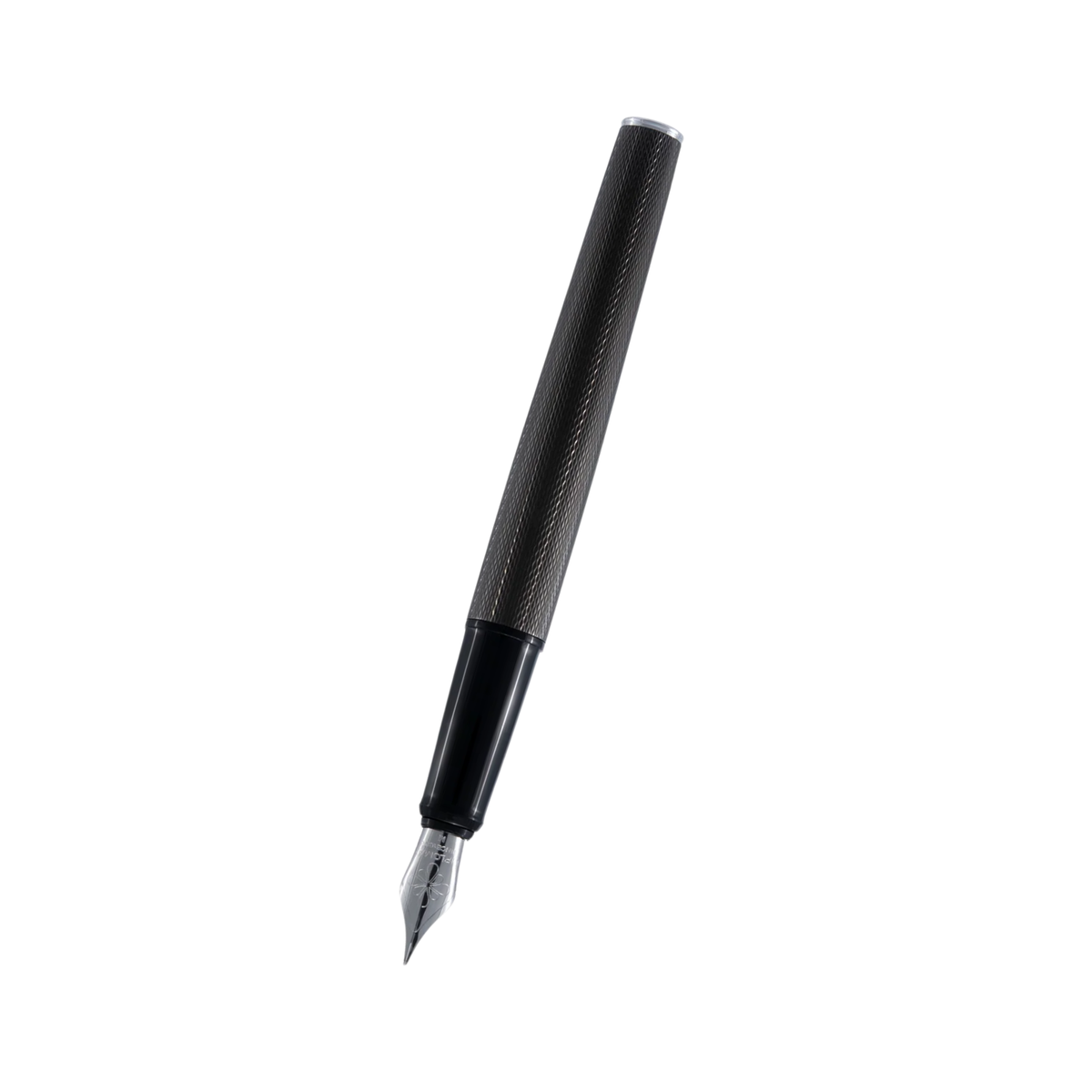 Diplomat Esteem Black Barley Chrome Trim Fountain Pen