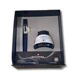 Sheaffer Icon Metallic Blue With Glossy Black Trim FP M + Skrip Black Ink Bottle 50ml- G9110