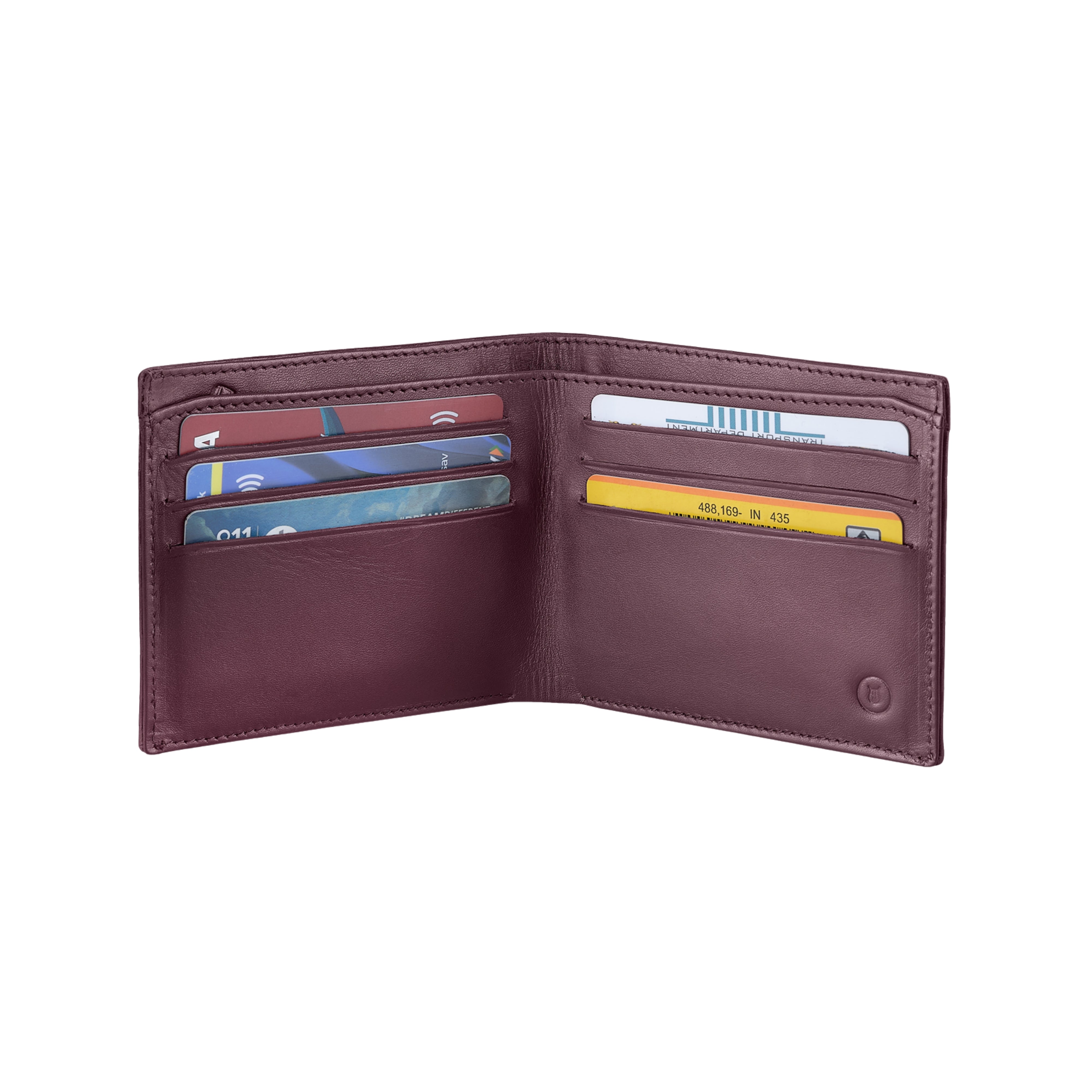 Lapis Bard Enigma Bi-Fold Wallet – Bordeaux