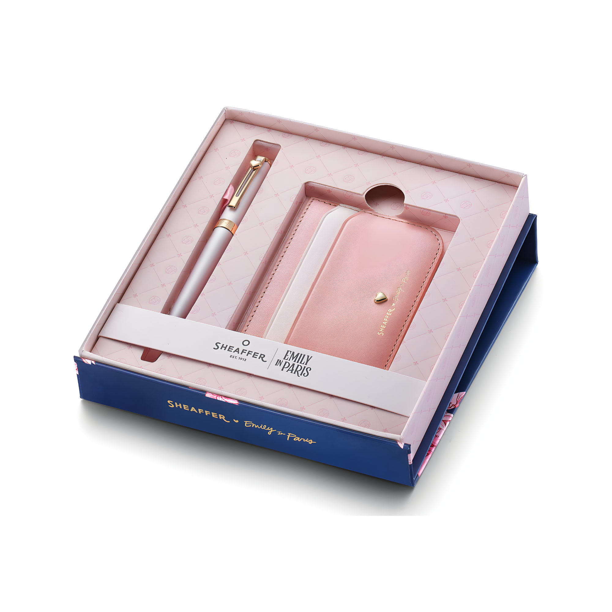 Sheaffer Emily in Paris Prelude Mini 9810 Pastel Pink Ballpoint Pen with Credit Card Holder