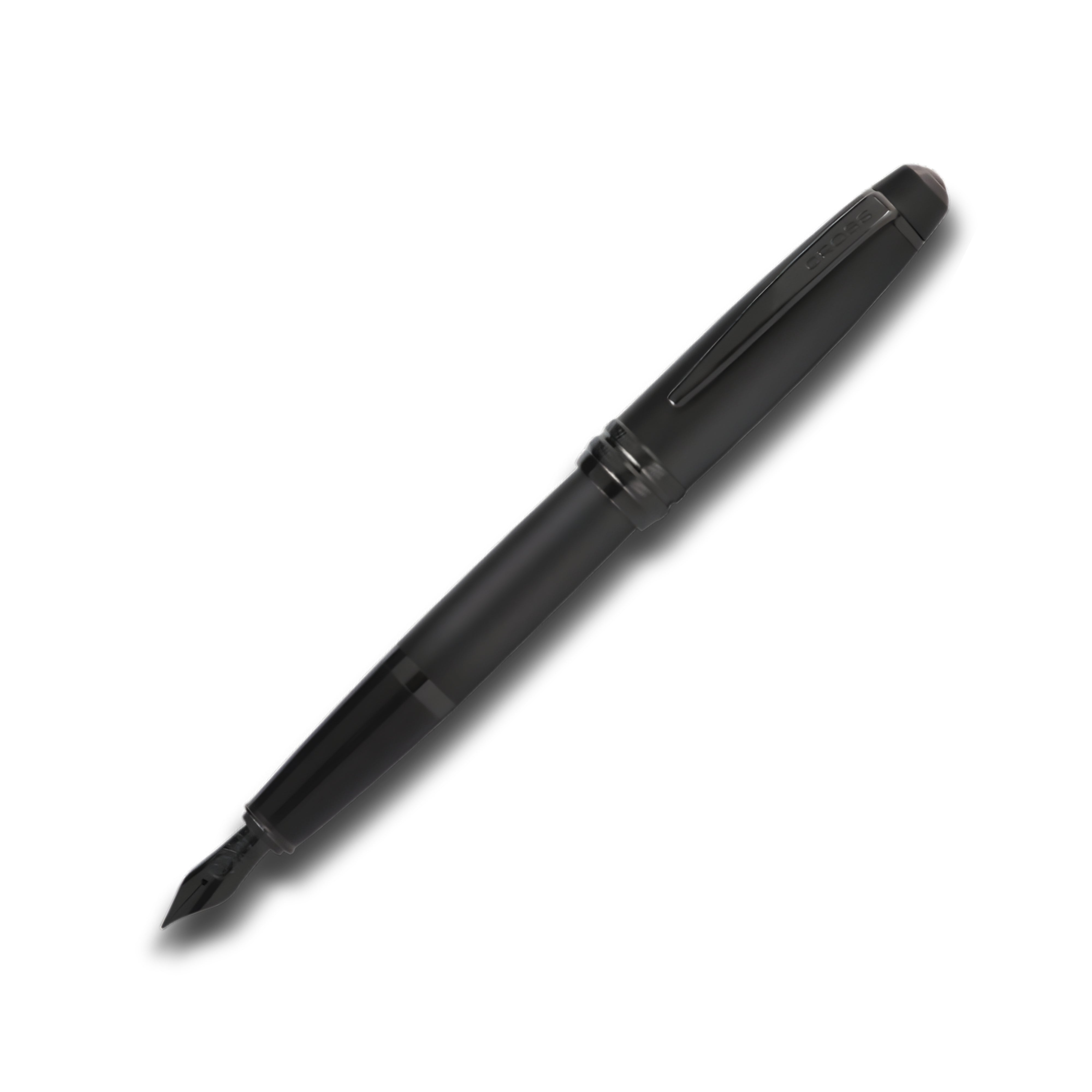 Cross Bailey Matte Black Lacquer Stainless Steel Fountain Pen