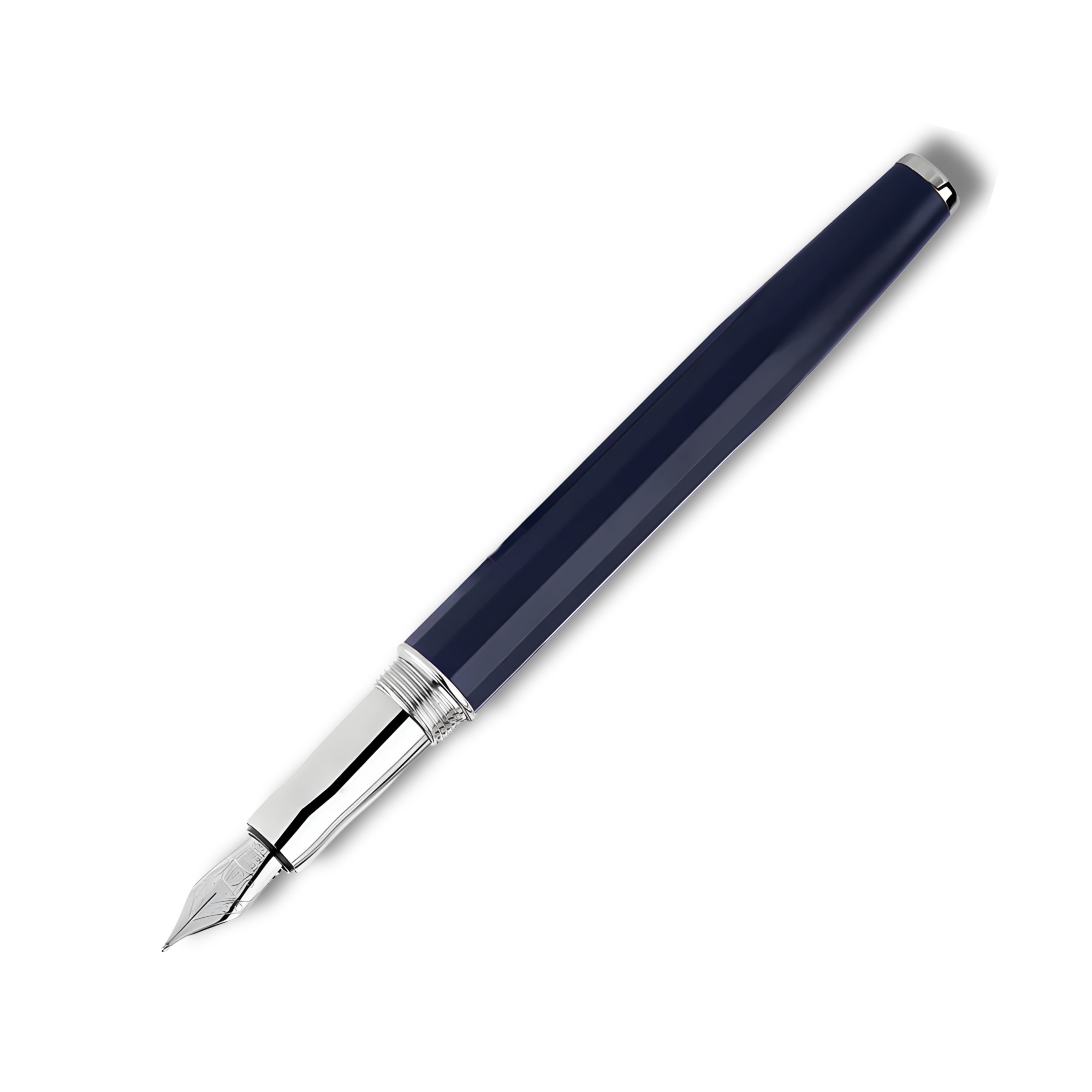 Intellio Germany Marine Blue & Chrome Fountain Pen