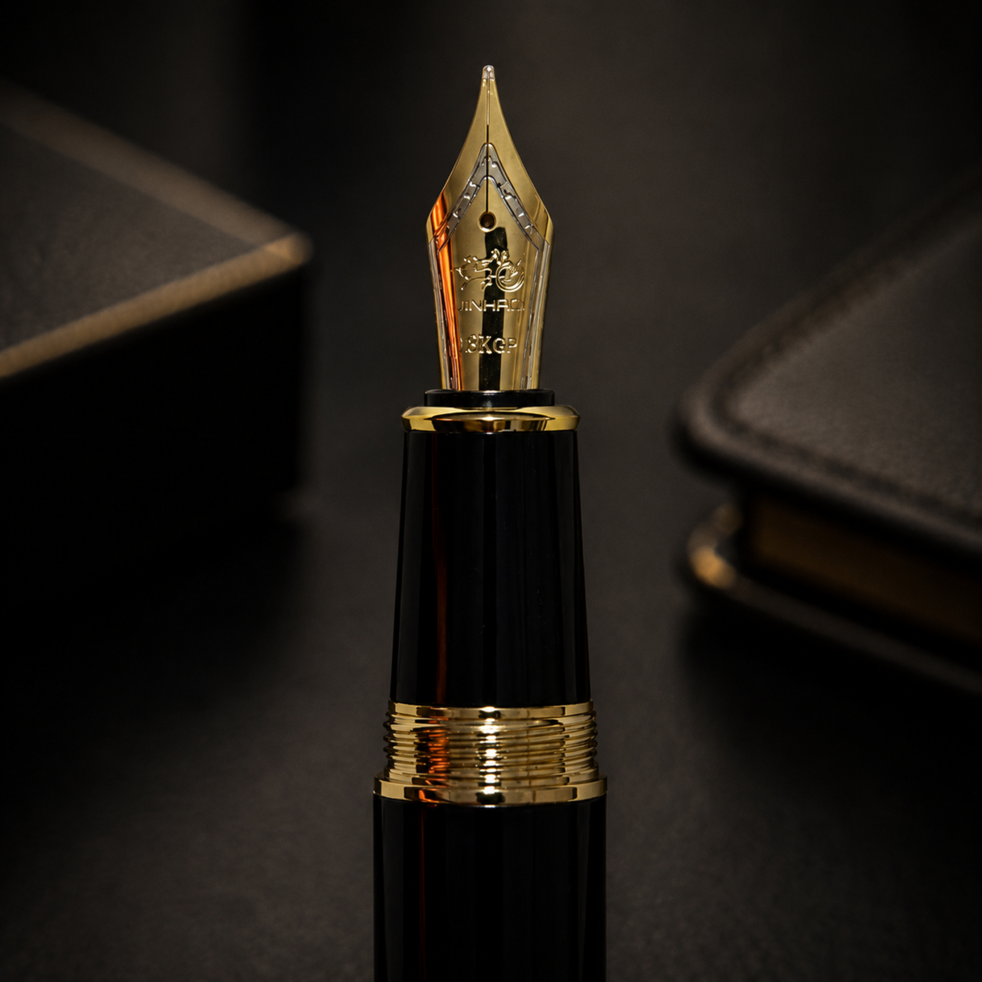 Jinhao 159 Aristocrat Glossy Black Fountain Pen