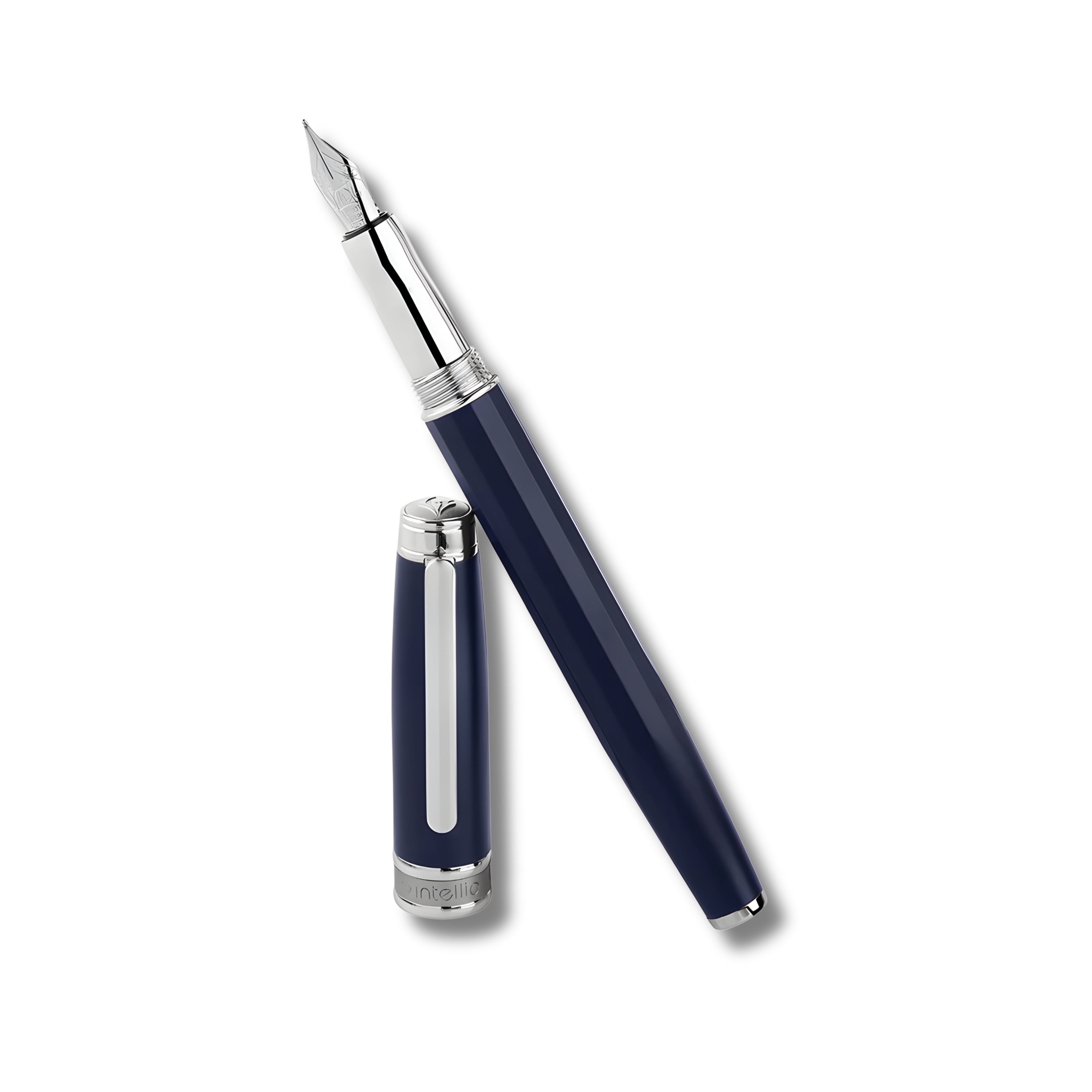 Intellio Germany Marine Blue & Chrome Fountain Pen