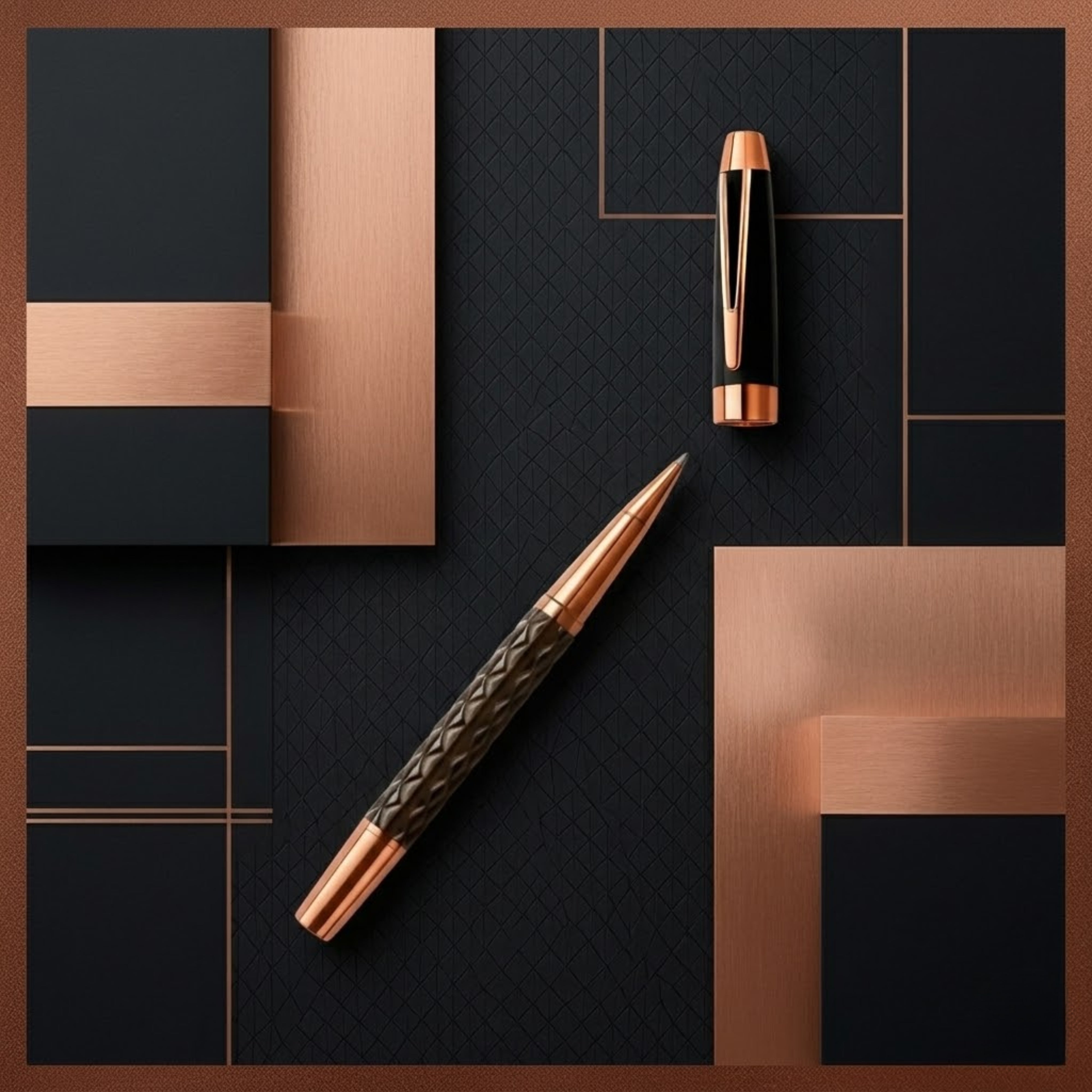 Aurelian Signature Rose Gold Rollerball Pen