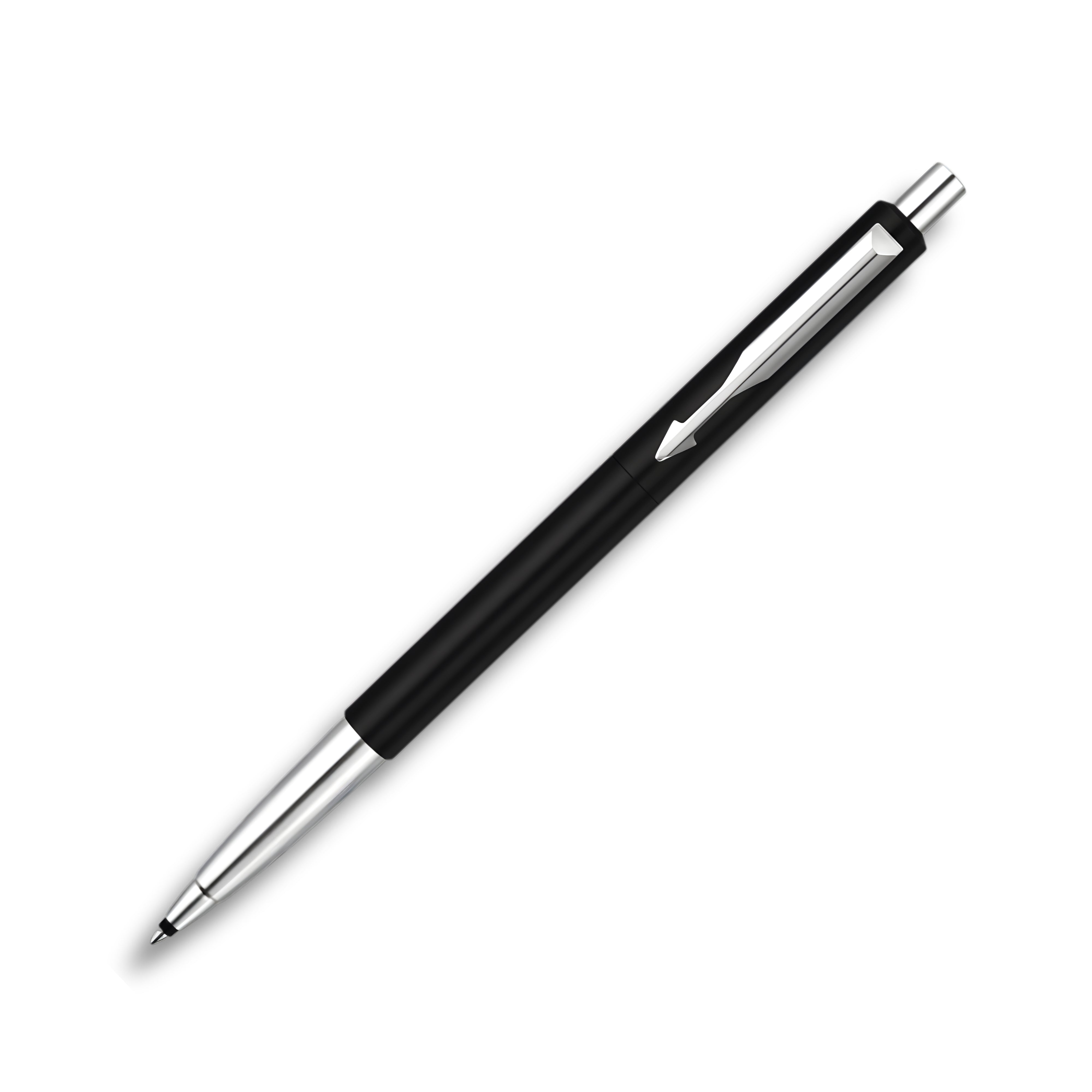 Parker Vector Standard Chrome Trim Rollerball Pen - Black