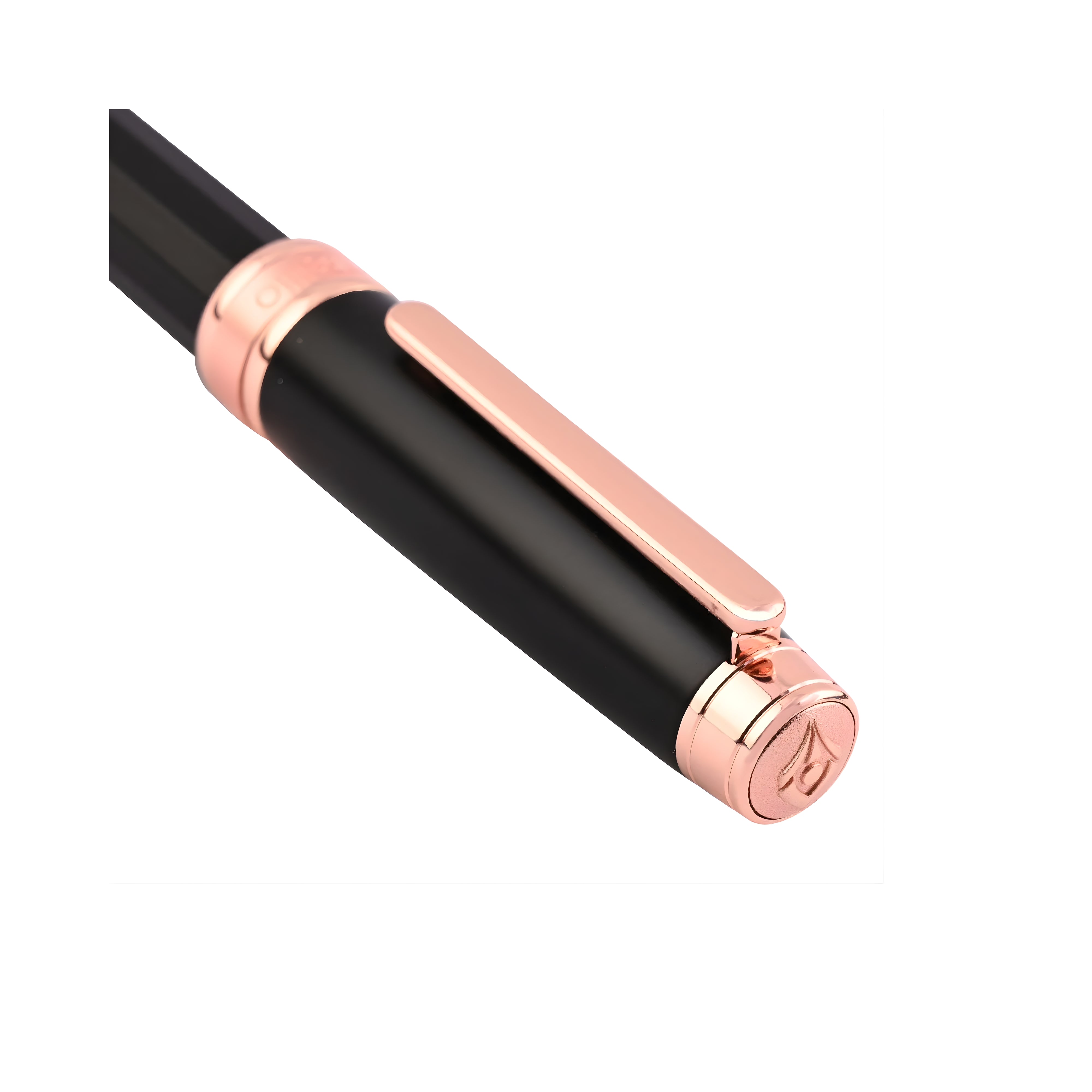 Intellio Germany  Matte Black & Rose Gold Fountain Pen