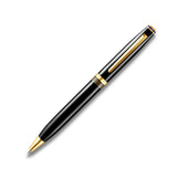 Lapis Bard Contemporary Ballpoint Pen Black with Gold Trims