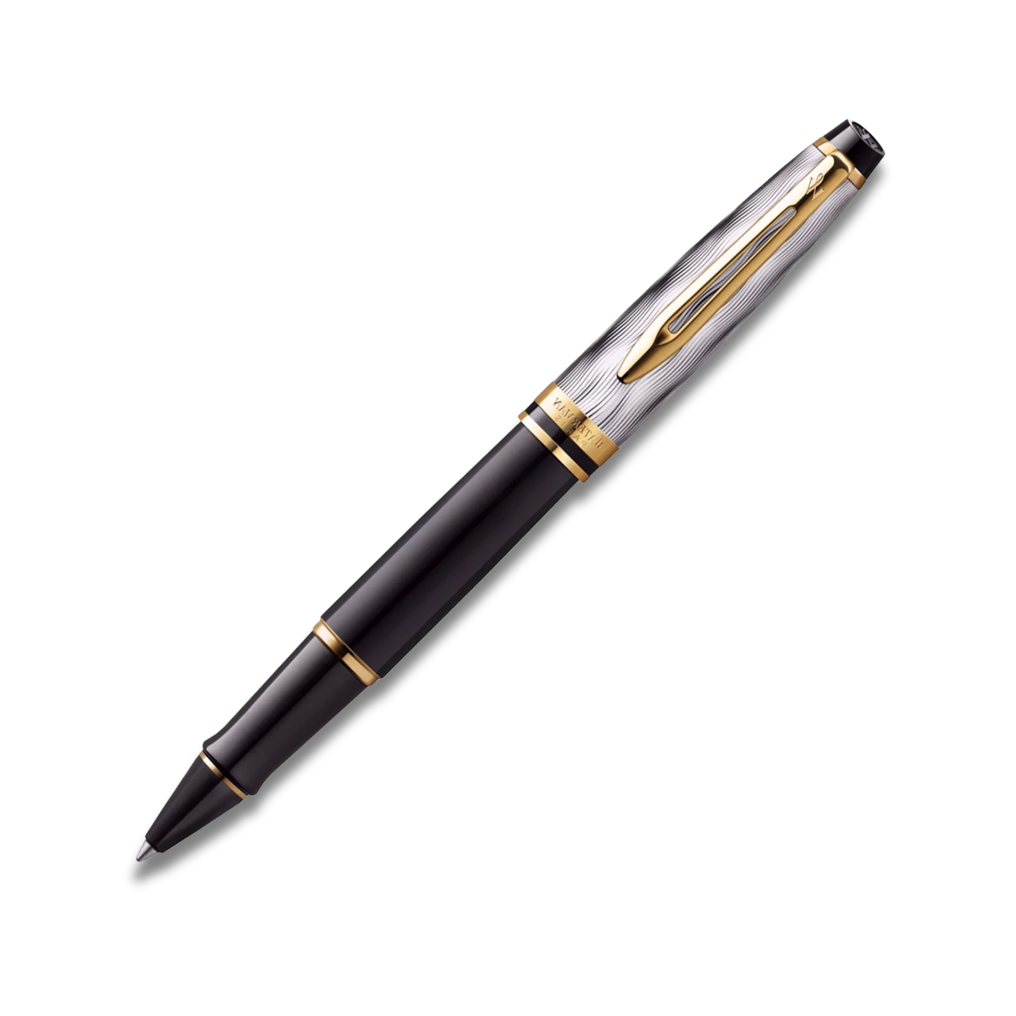 Waterman Expert Reflections Of Paris Gold Trim Rollerball Pen