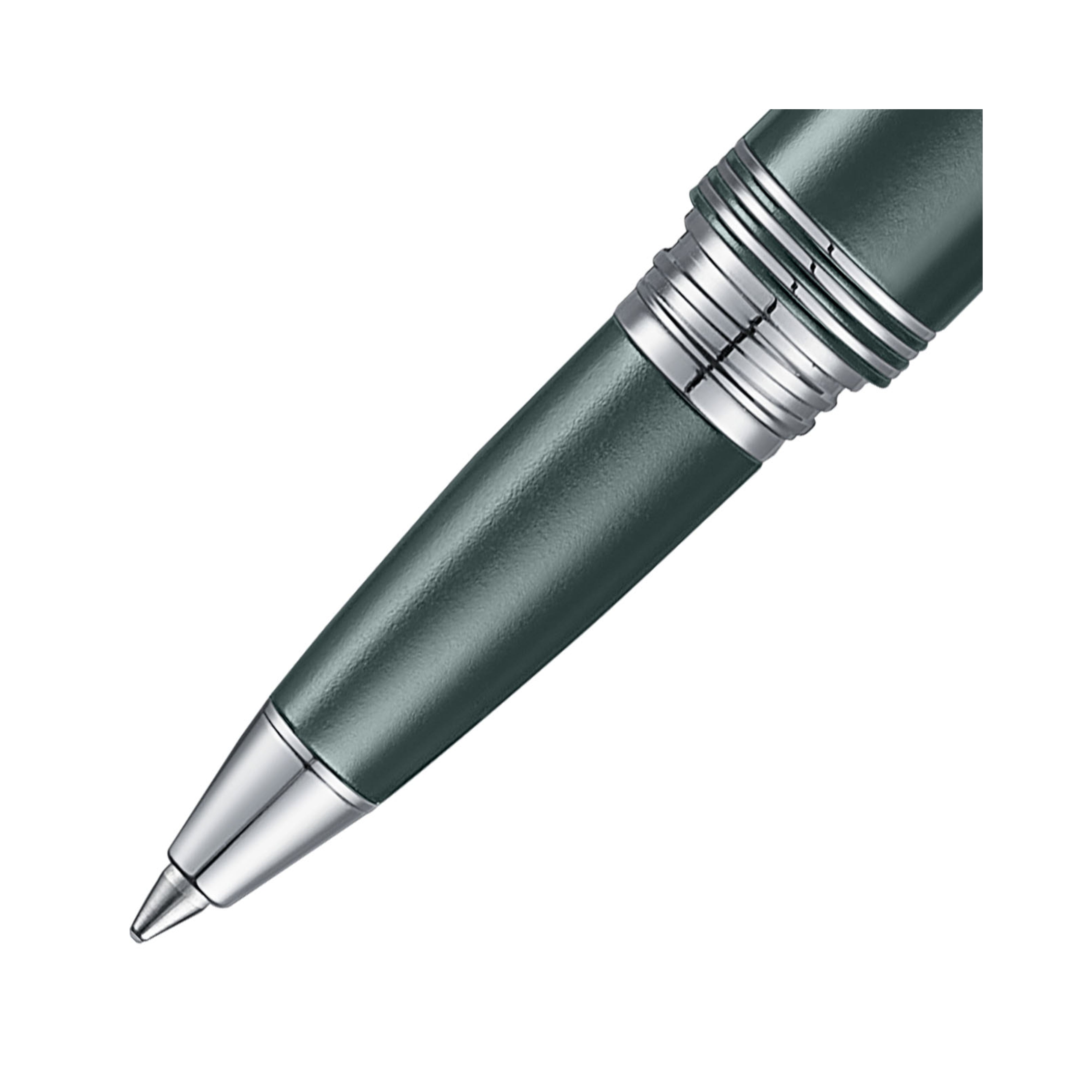 Lapis Bard Contemporary Verdant Rollerball Pen with Chrome Trims