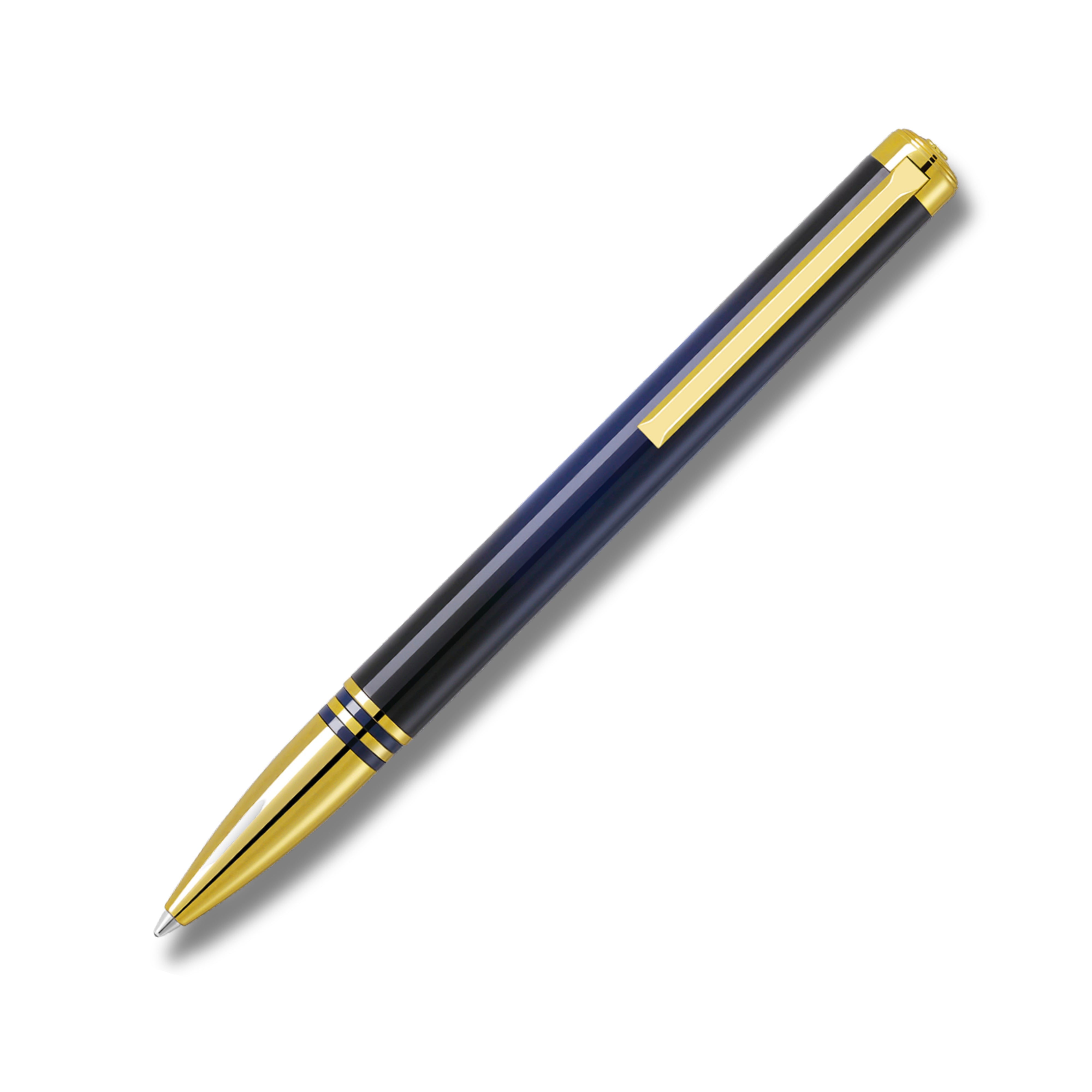 Lapis Bard Torque Navy Two Tone Ballpoint Pen