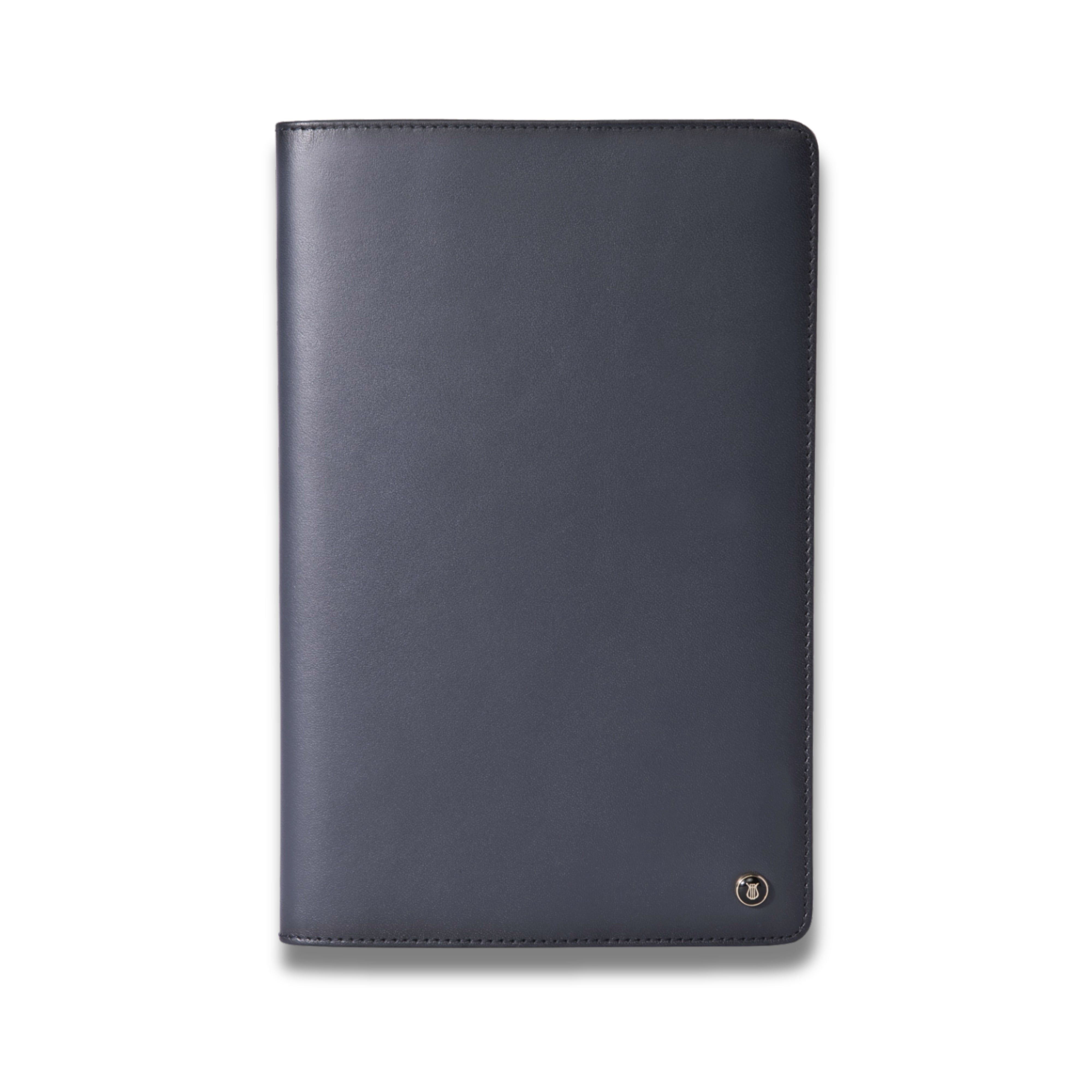 Lapis Bard Ducorium A5-Size Leather Notebook Jacket - Navy Blue