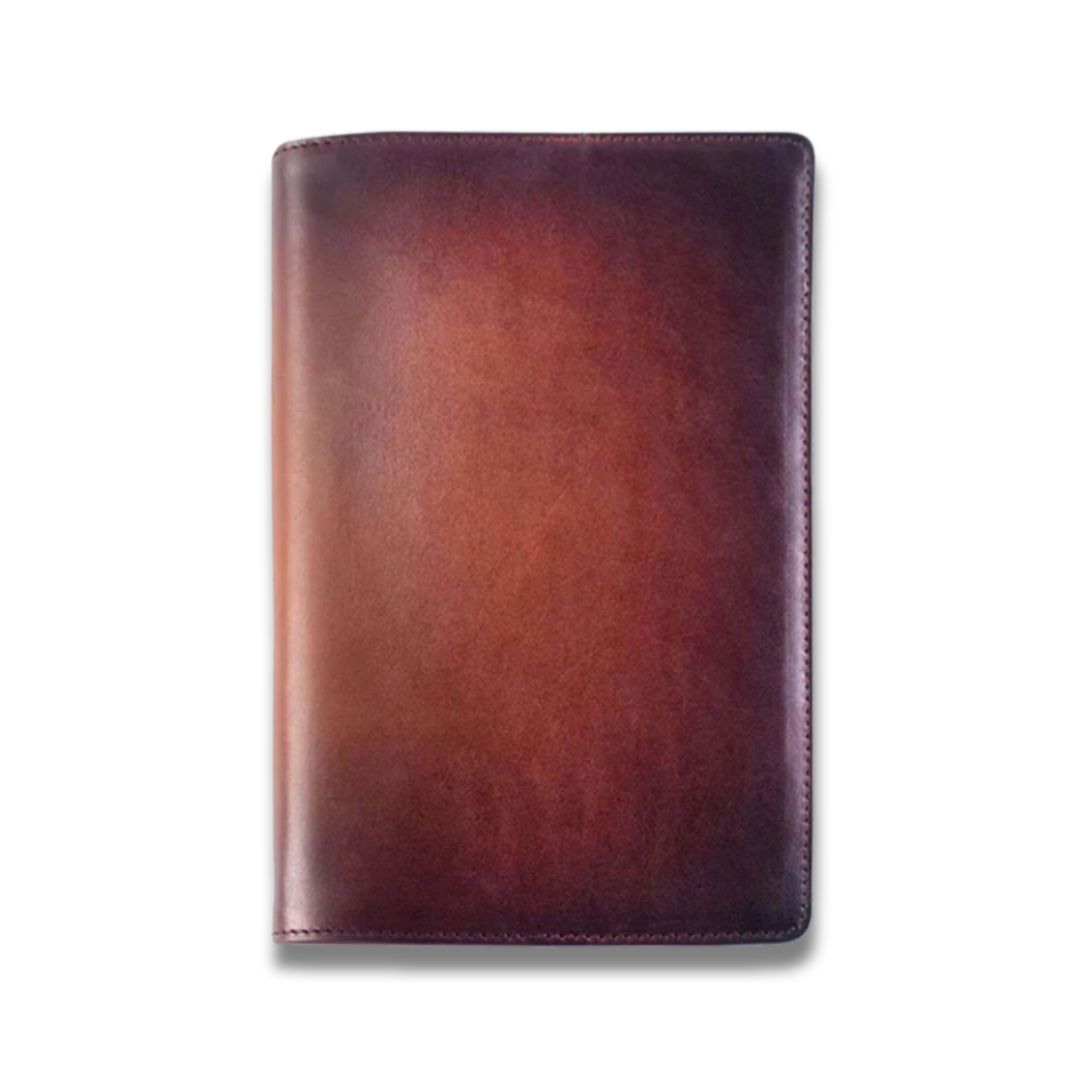 Lapis Bard A5-Size Leather Notebook Jacket - Cognac
